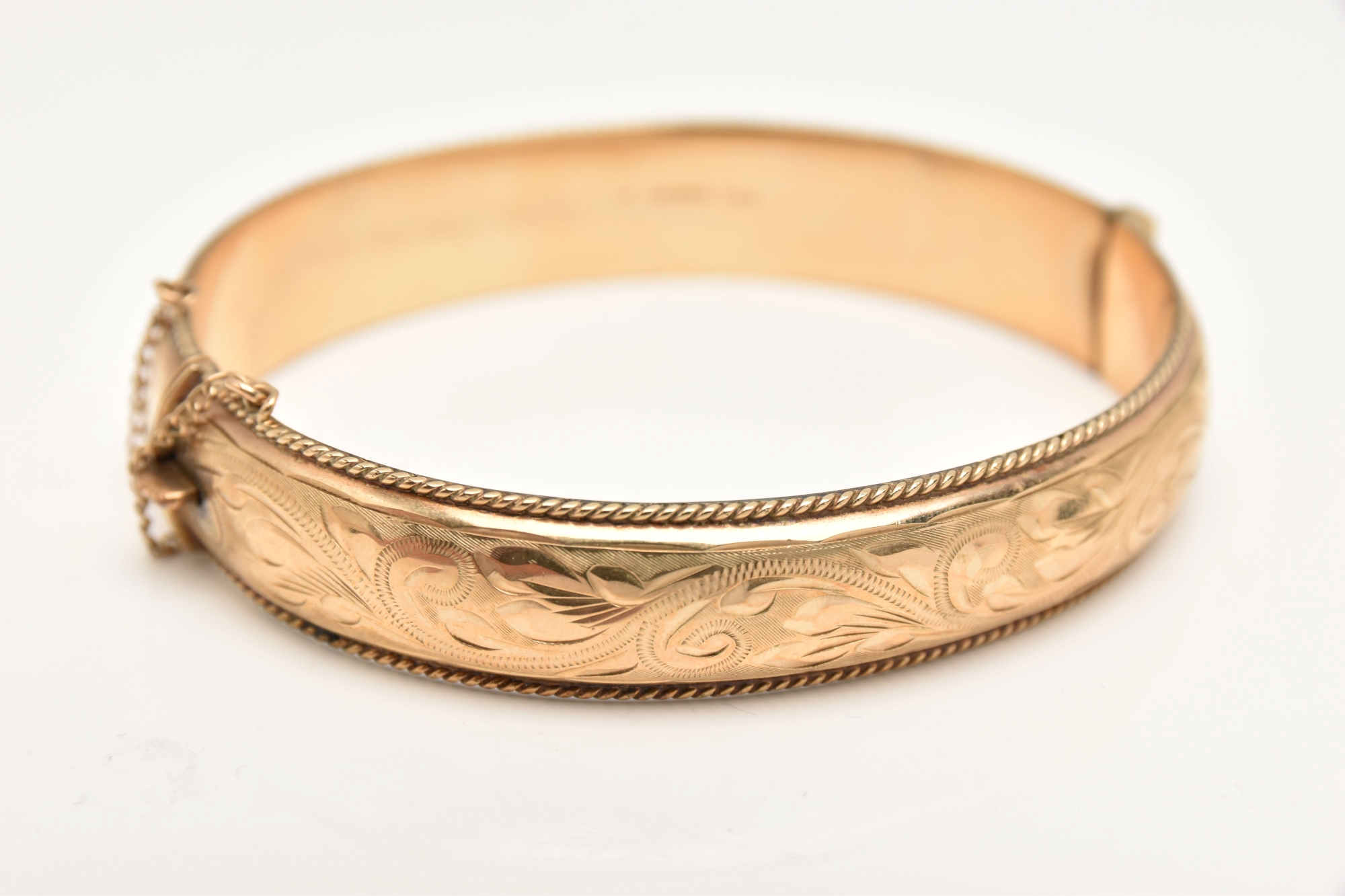 9Ct Gold Hinged Bangle Sold £380