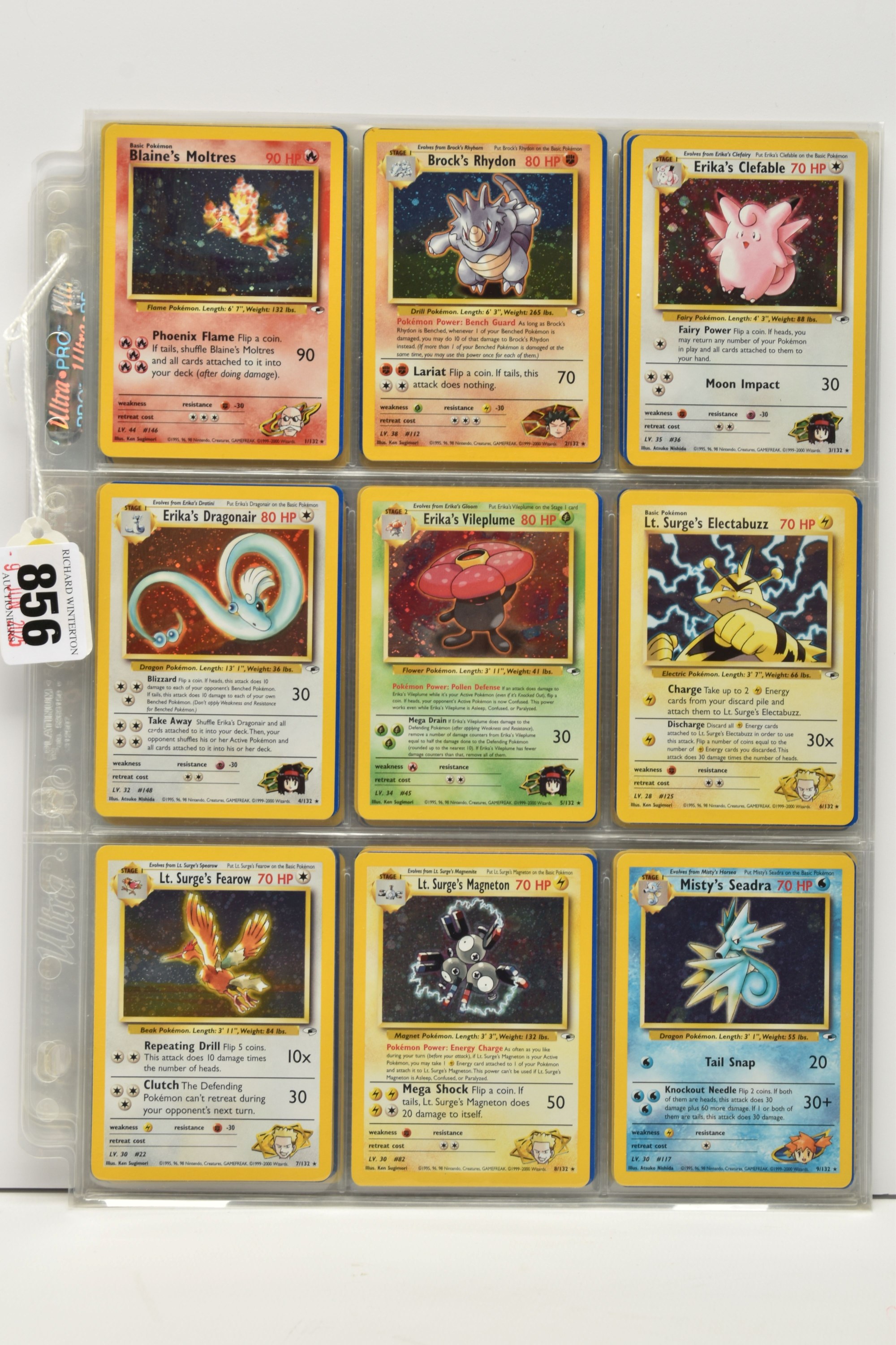 Complete Pokémon Gym Heroes Set Sold £700