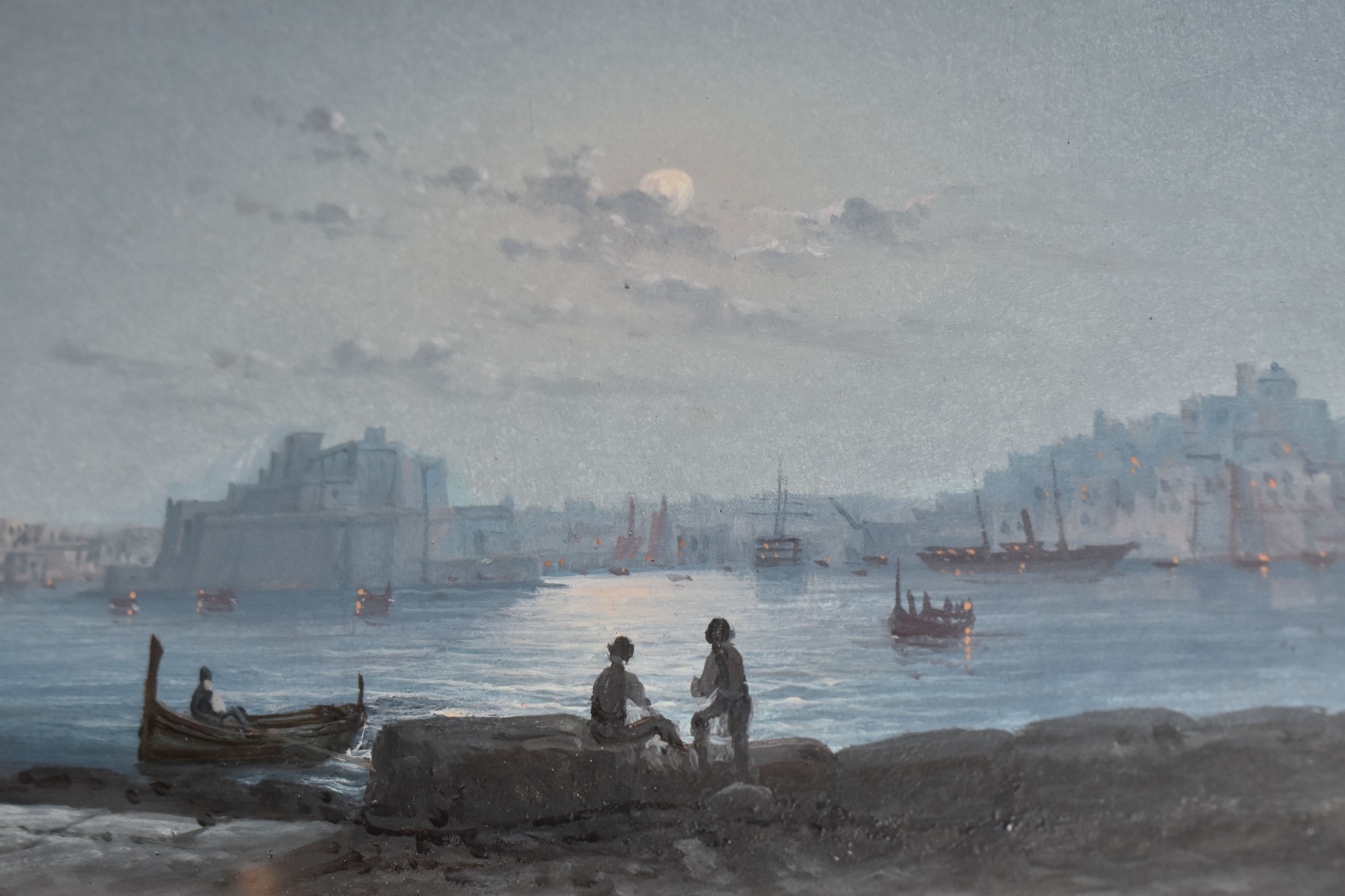 A View Of Malta, Oil On Board Sold £900