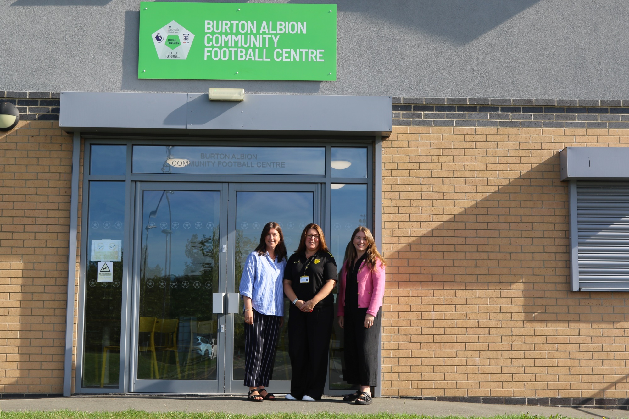 Katie Johnson, community manager at BACT, centre, with valuation experts Isabel Murtough and Erica Conroy, left.