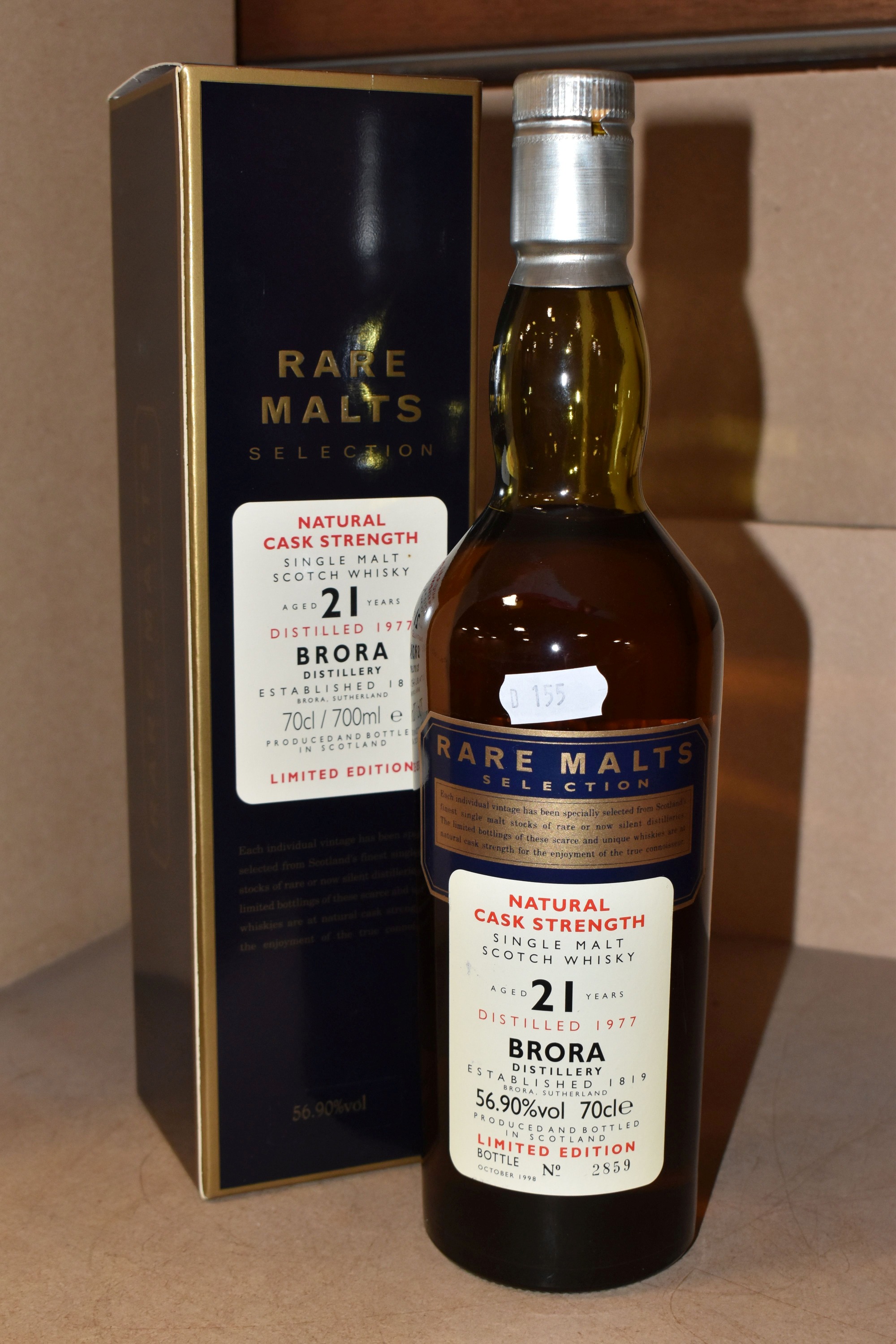 Brora Single Malt Scotch Whisky Aged 21 Years Distilled 1977 Sold £750