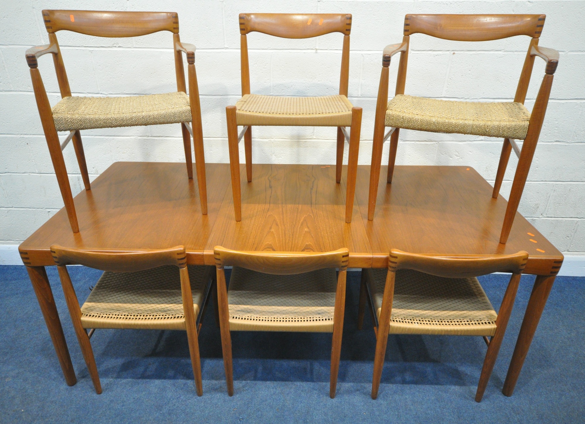 HW Klein For Bramin Mobler Mid C20th Danish Teak Extending Dining Table Sold £950
