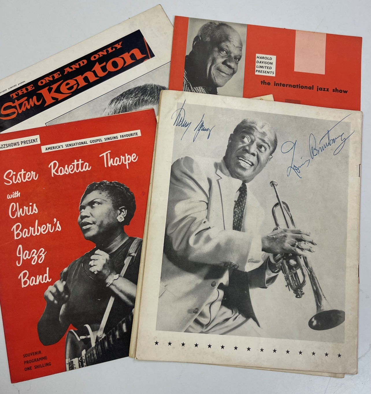 Louis Armstrong Signed Programme Sold £280