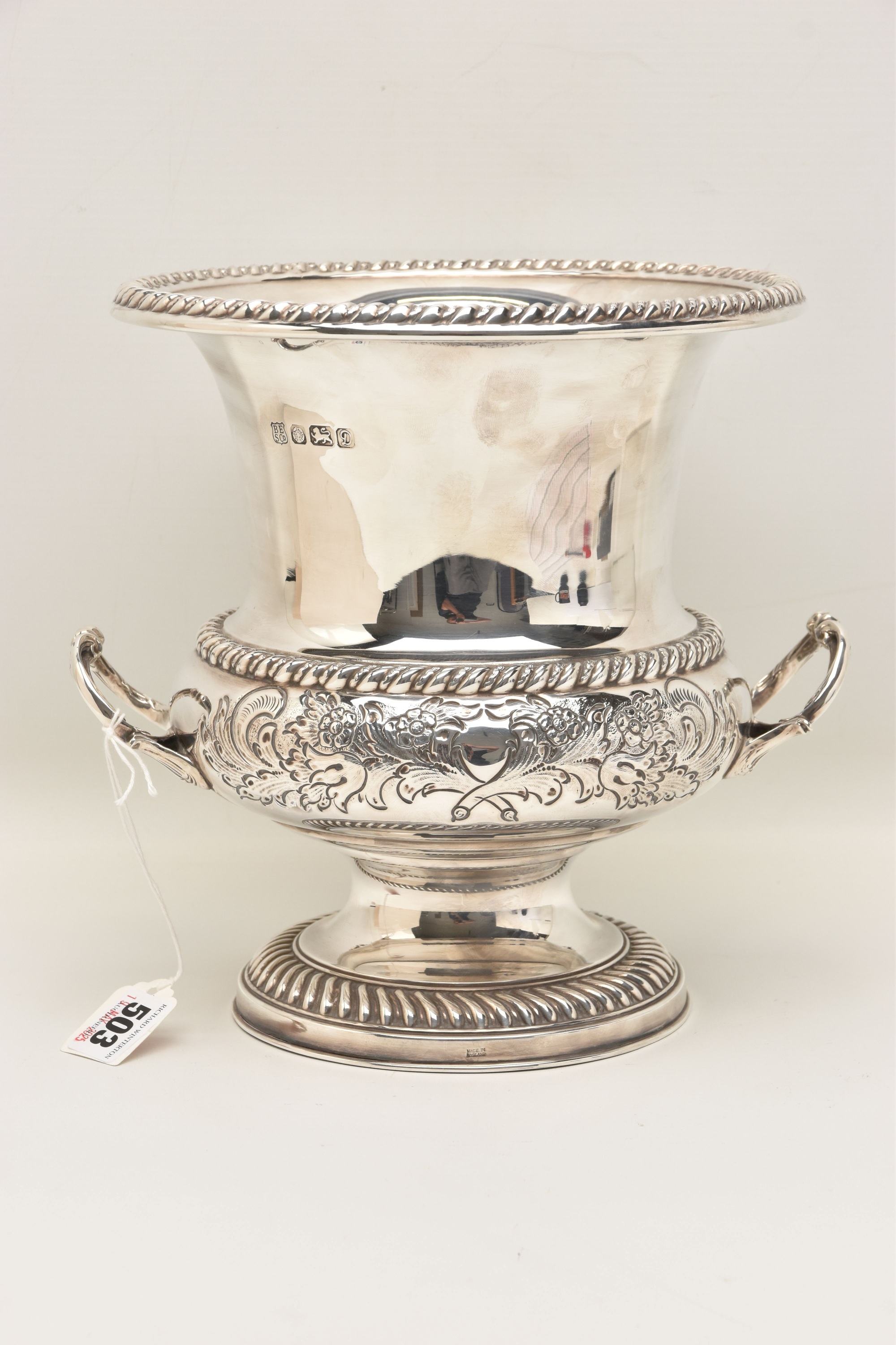 Elizabeth II Silver Twin Handled Wine Cooler Sold £1,050
