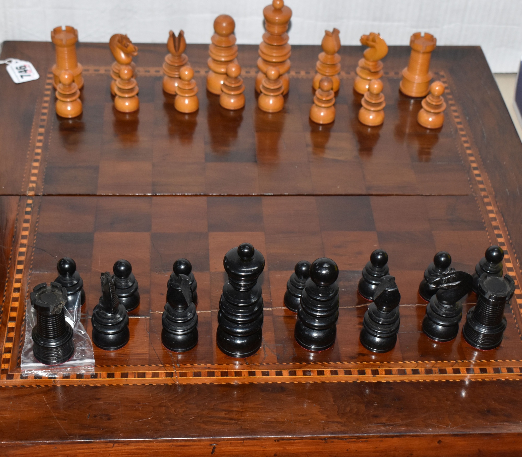 Vintage Wooden Chess Set Sold £340