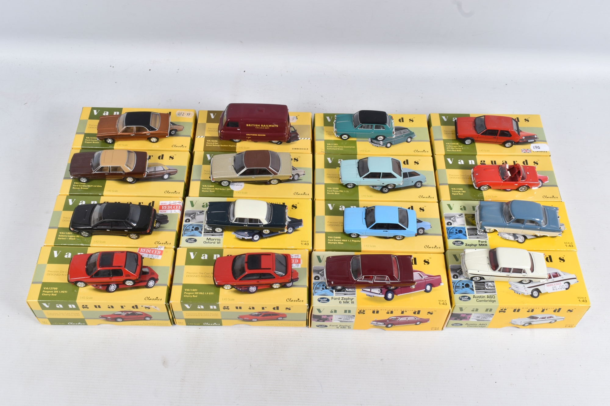16 Boxed Vanguards Scale Diecast Models Sold £200