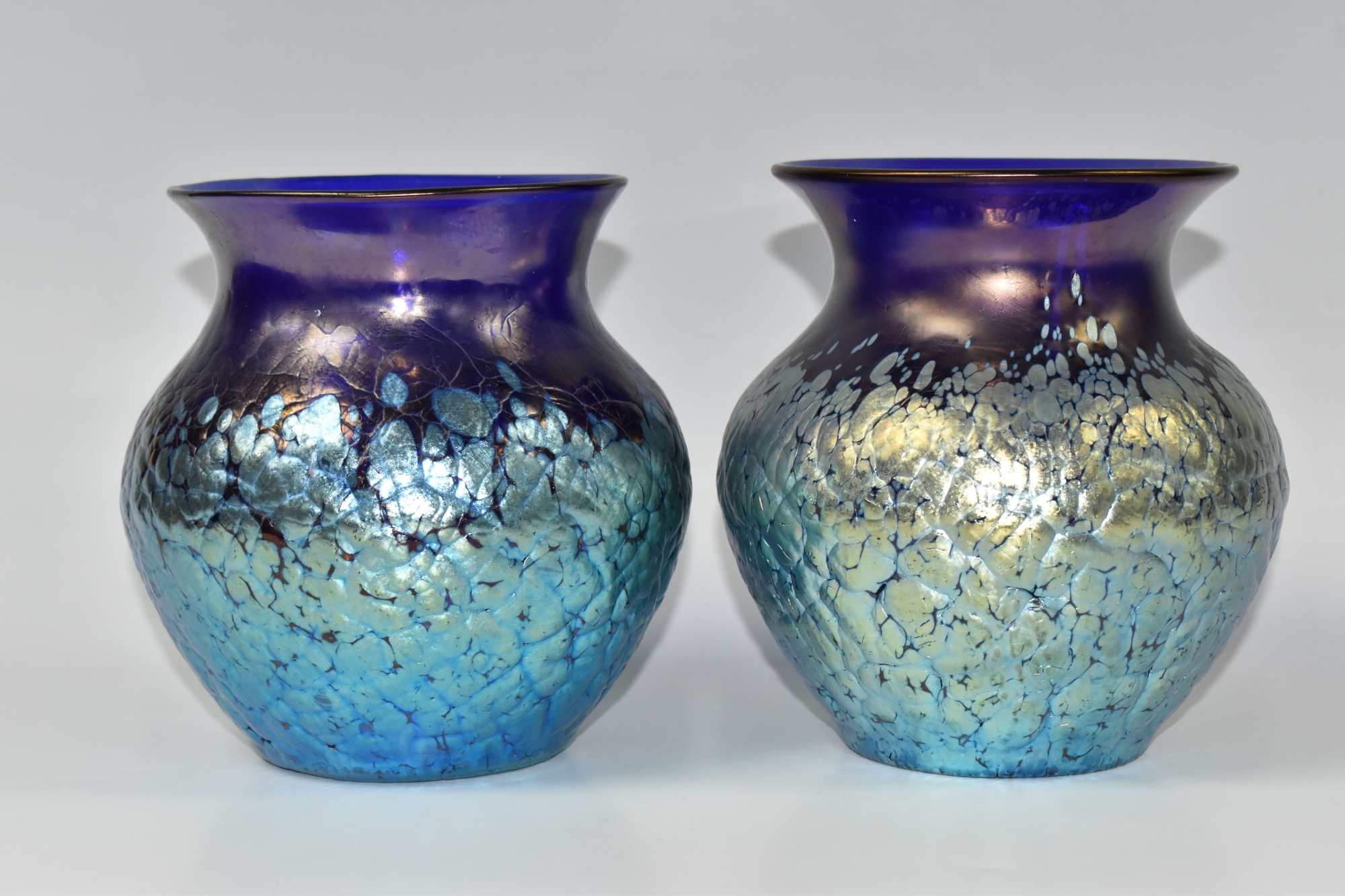 A Pair Of Loetz Phaenomen 377 Vases Sold £900