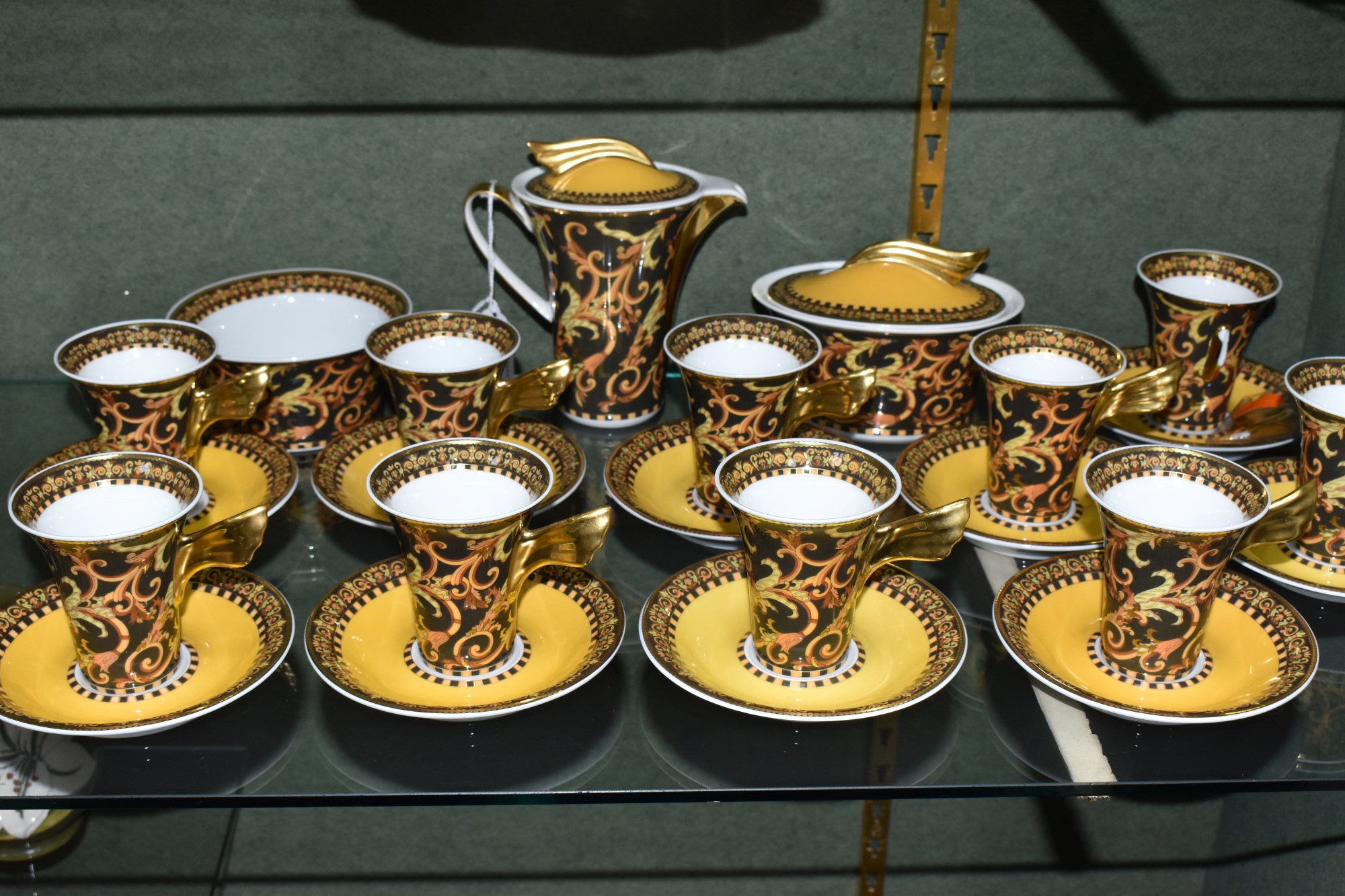 Rosenthal Versace Barocco Part Coffee Set Sold £440