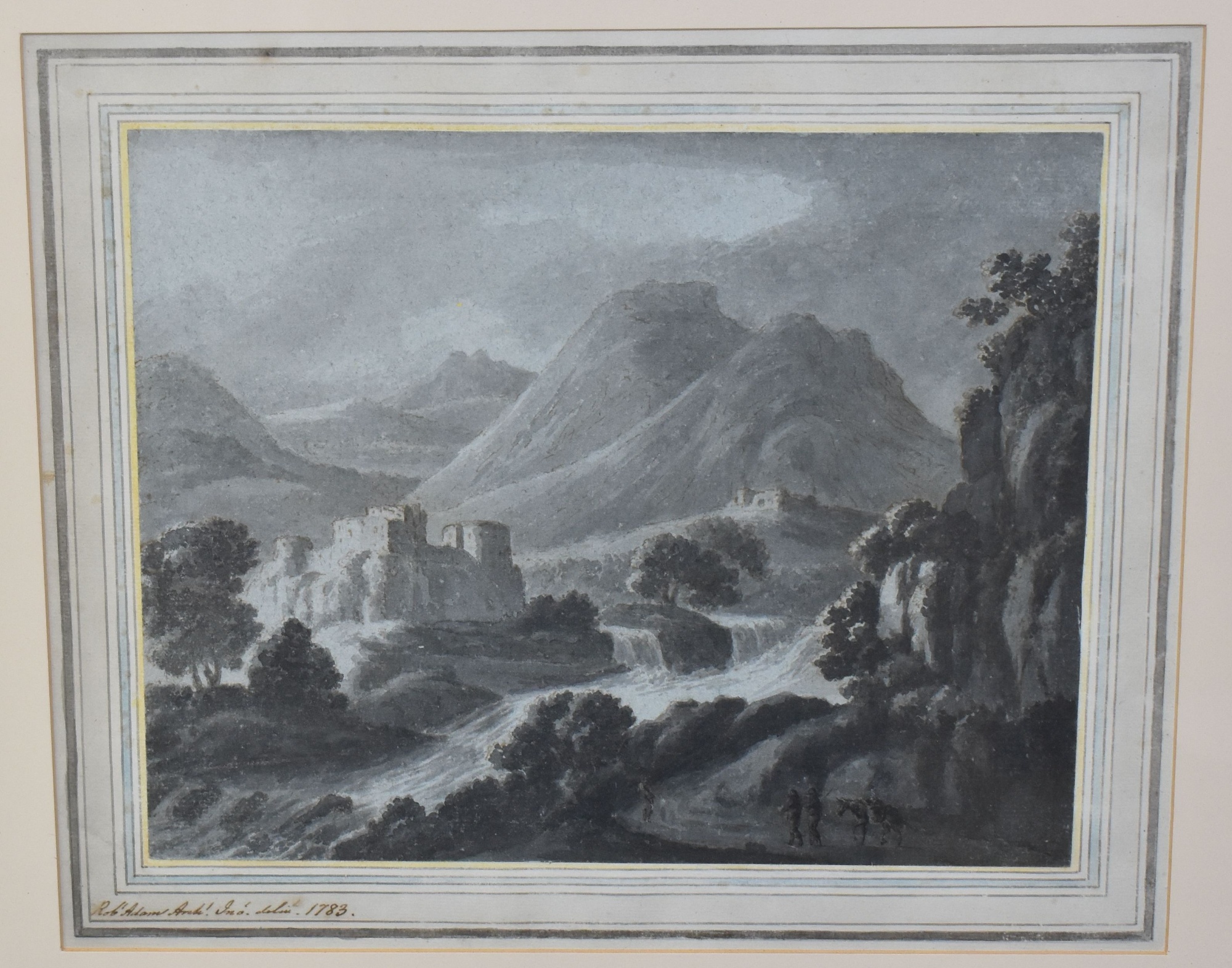 Robert Adam 1783 Landscape Ink On Paper Sold £1,100