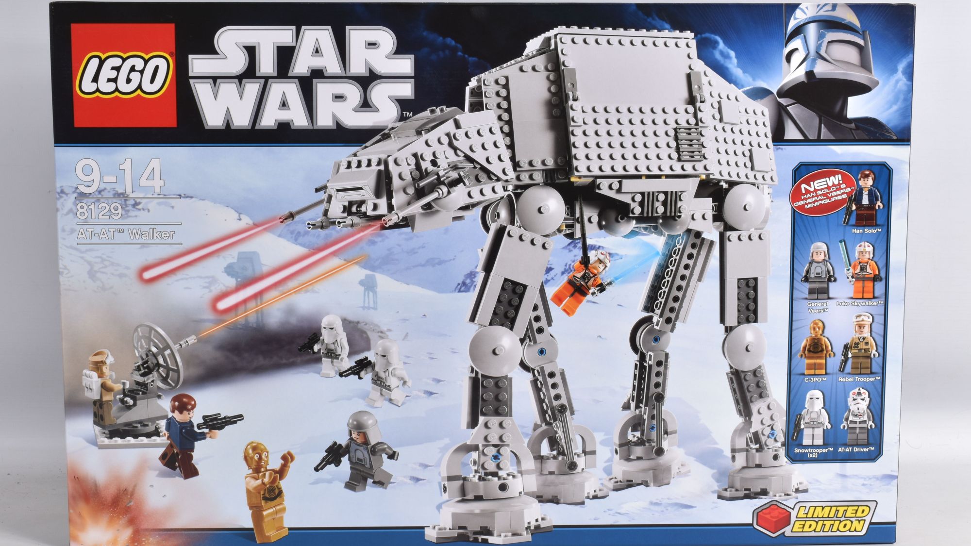 Page Top Sealed Boxed LEGO Star Wars AT AT Walker Reference 8129 30Th Anniversary The Empire Strikes Back Sold £200