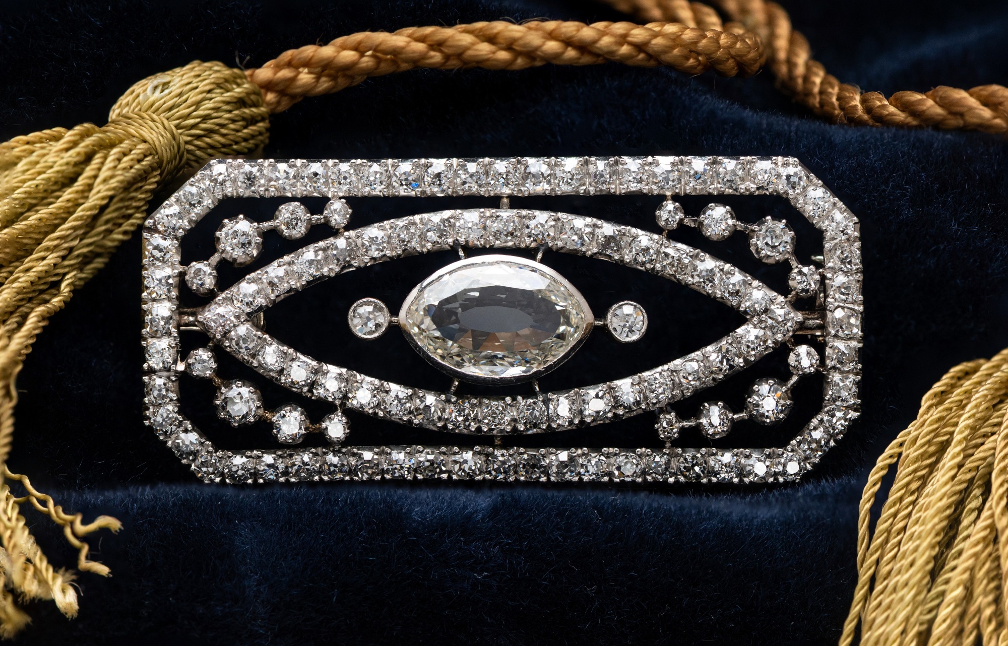 Art Deco Diamond Brooch Sold £2,300