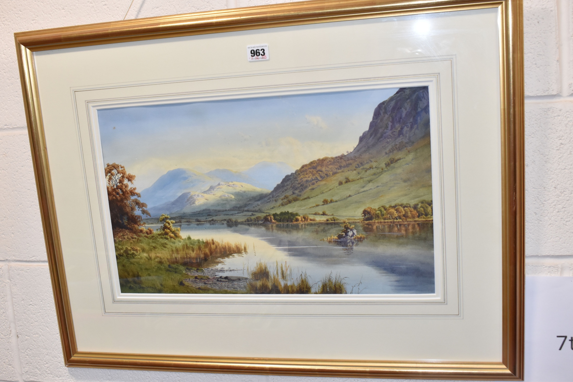 Edward Horace Thompson 'Now Comes Still Morning On Rydal Water And Bat Scar' Sold £660