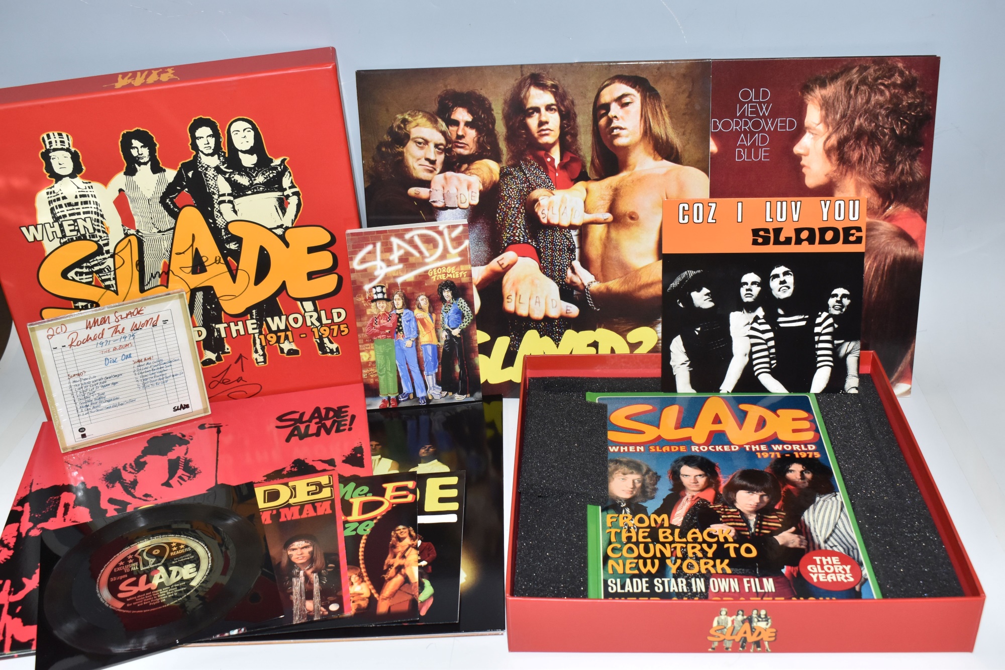 Slade Boxset Signed By Jim Lea Sold £420