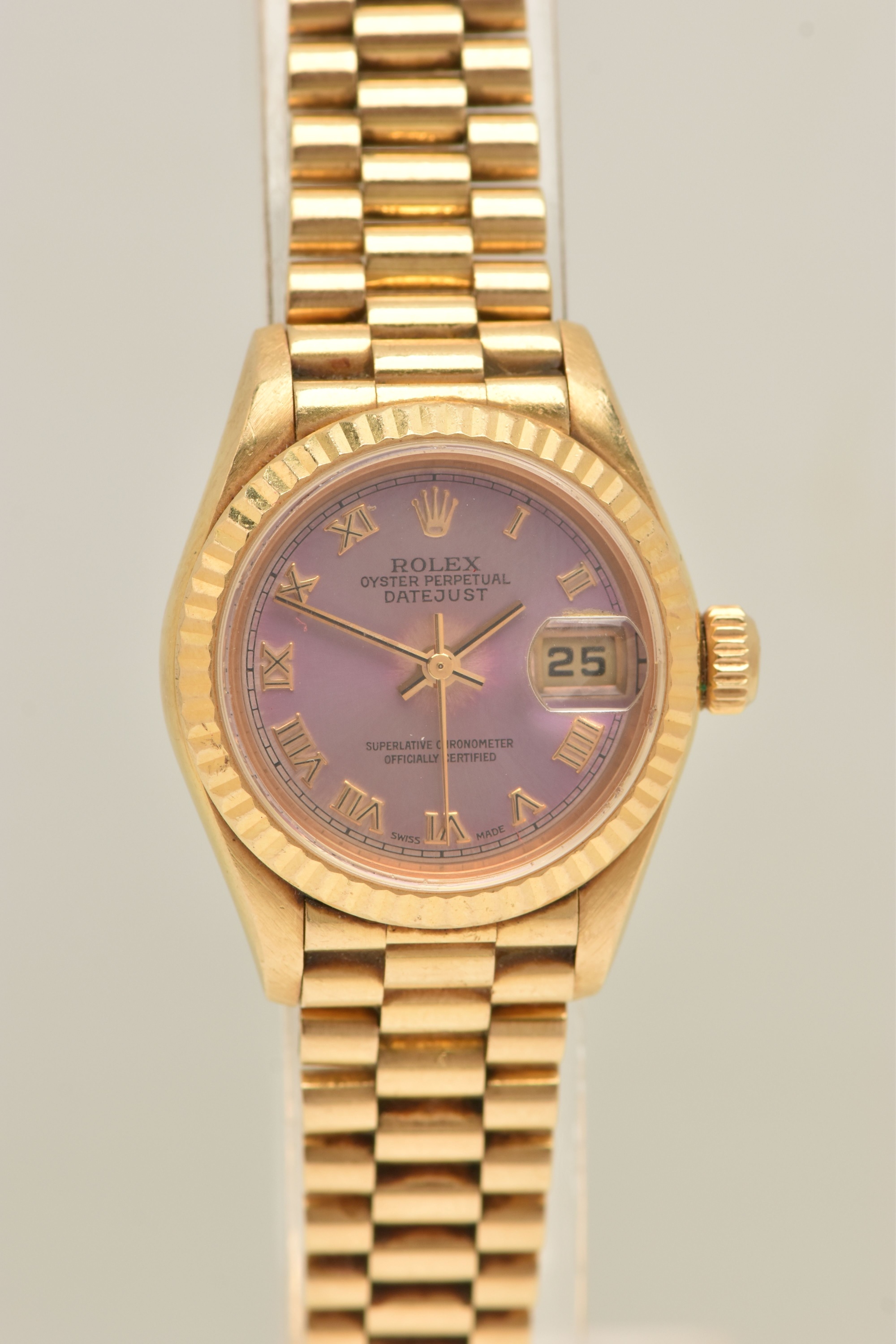 402 18Ct Gold Rolex Lady Datejust Watch