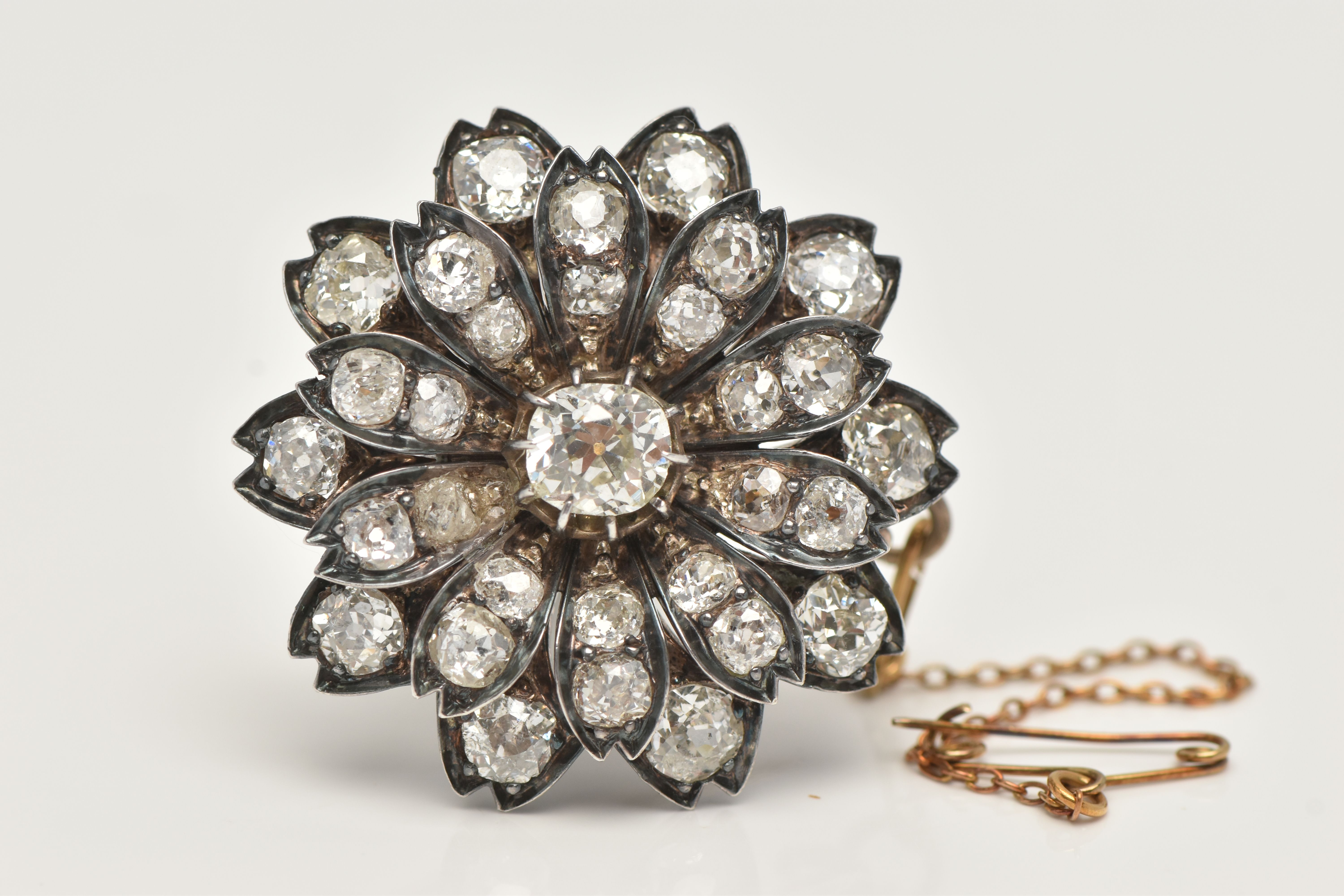 Late Victorian Diamond Floral Brooch Sold £2,800