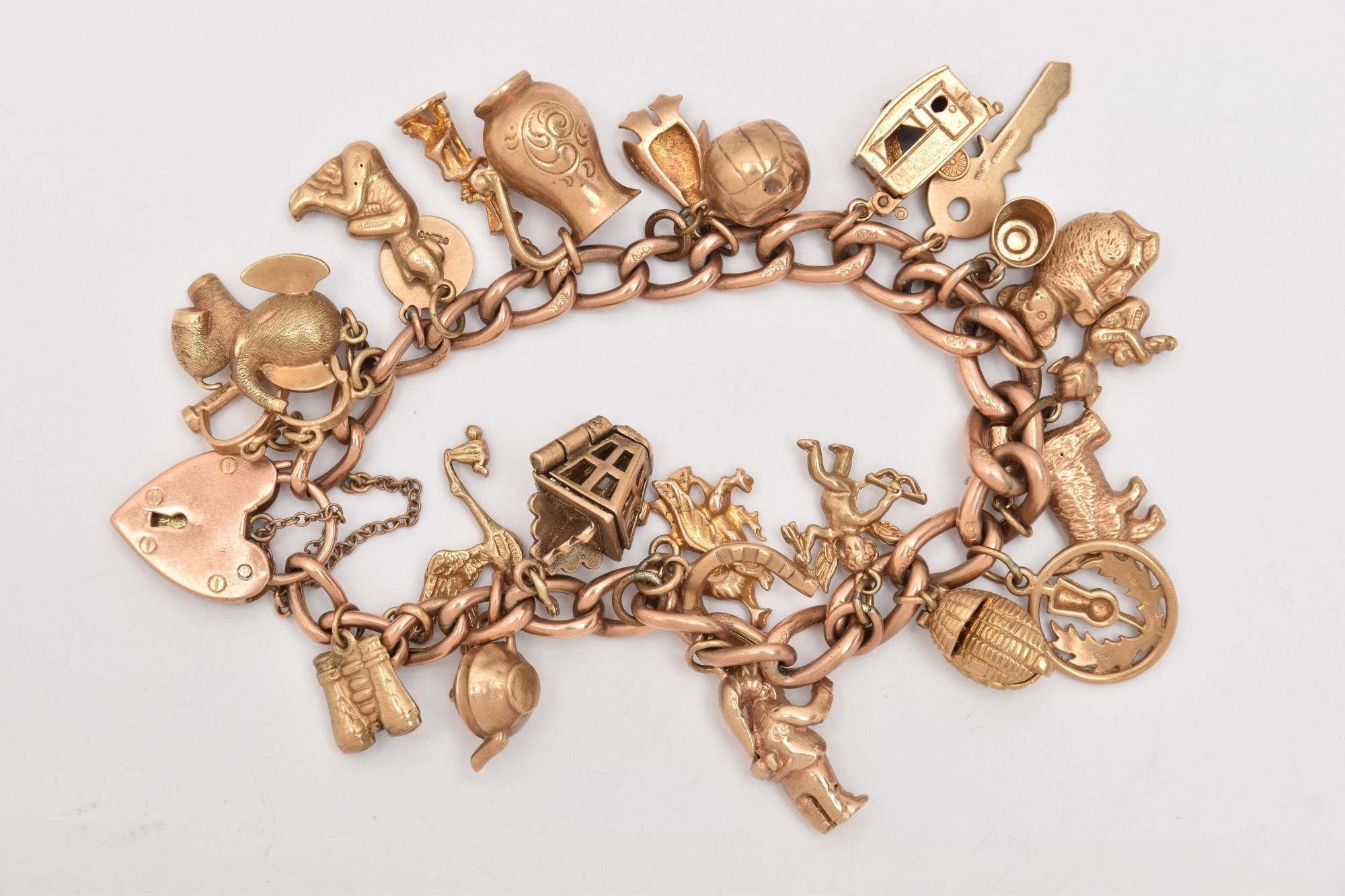 Rose Metal Charm Bracelet Sold £1,350