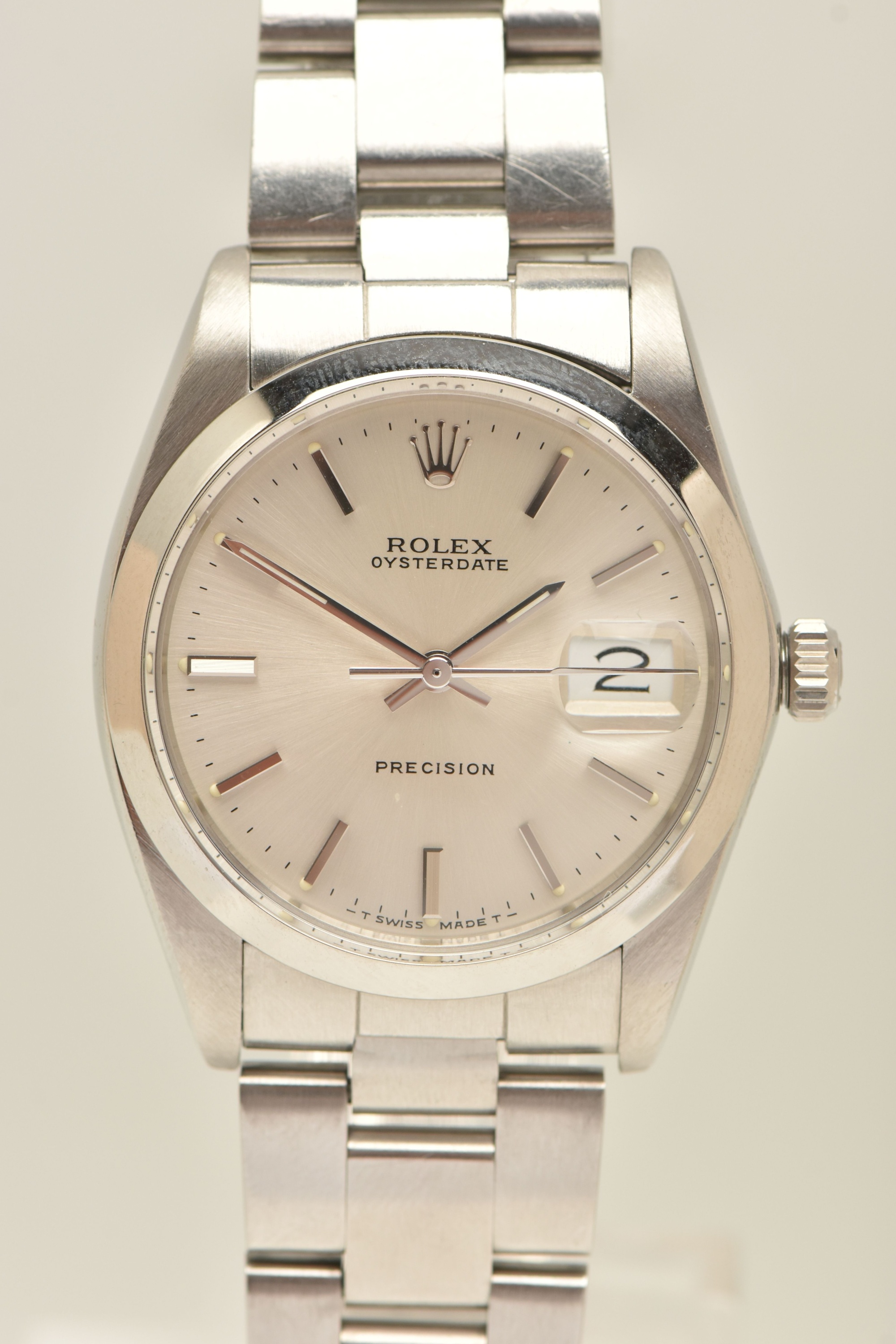 1986 34Mm Rolex Oysterdate Precision Watch Sold £1,900