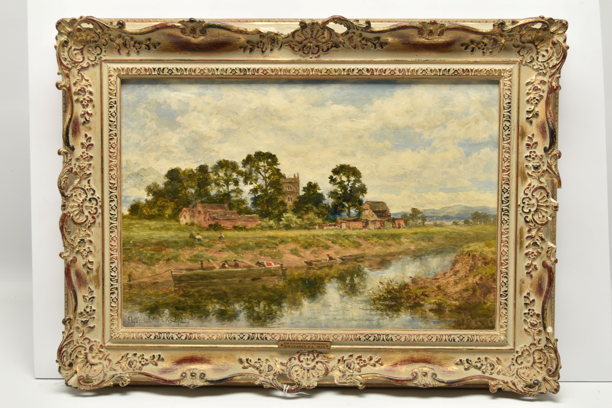 'The Severn Below Worcestershire' Attributed To Benjamin Williams Leader Sold £1,150