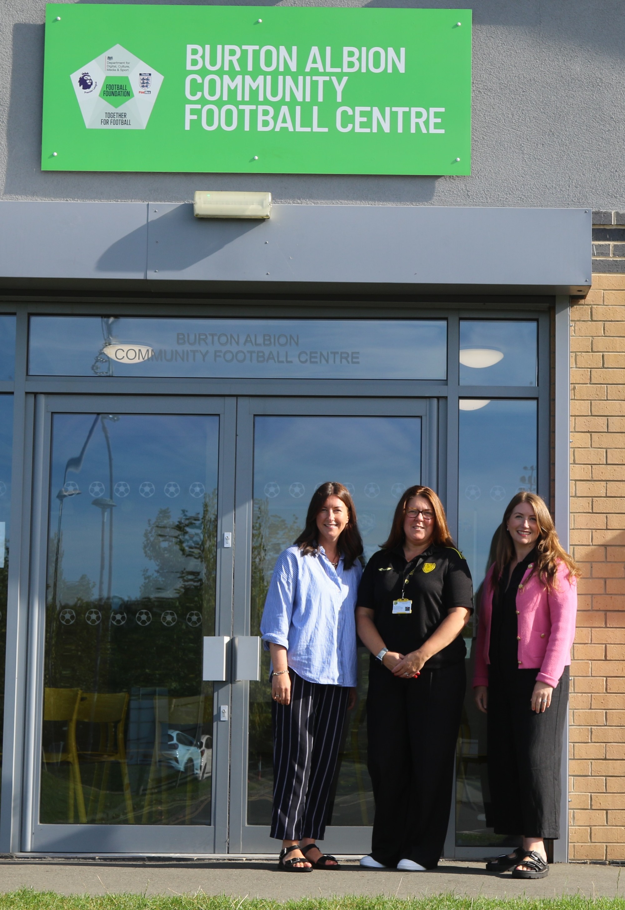 Katie Johnson, community manager at BACT, centre, with valuation experts Isabel Murtough and Erica Conroy, left.