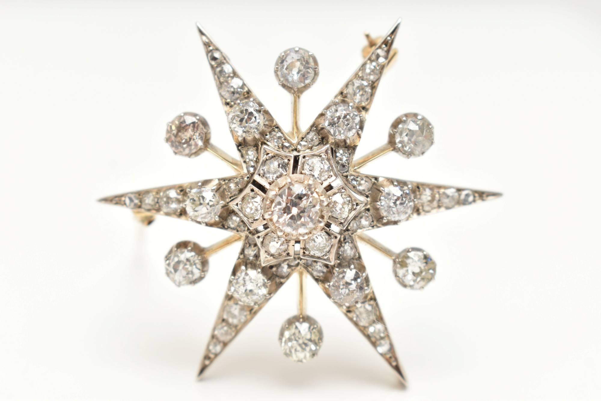 Victorian Diamond Set Star Brooch Sold £1,450