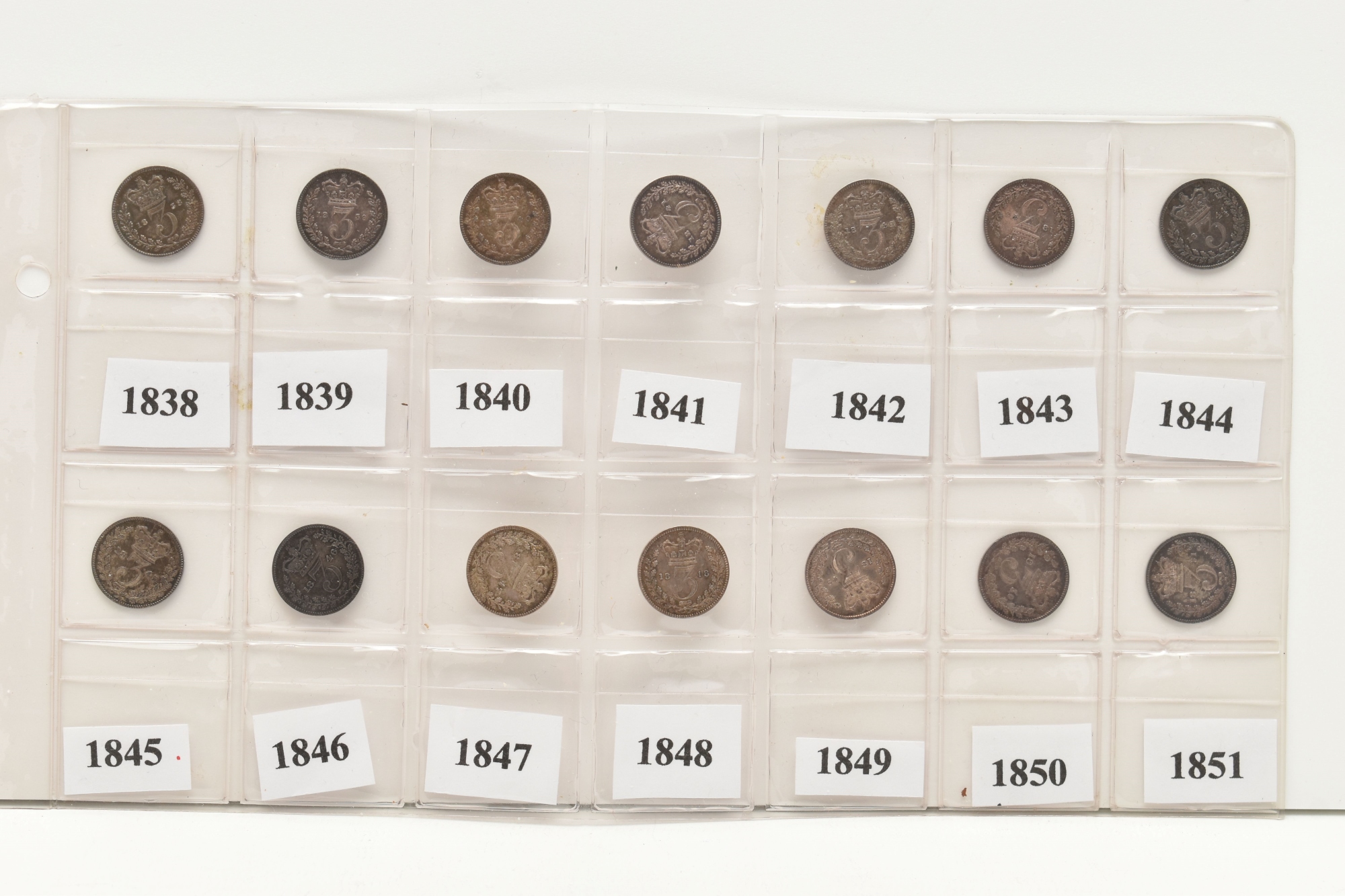 Group Of 14 3D Coins From Victoria 1838 To 1851 Sold £1,800