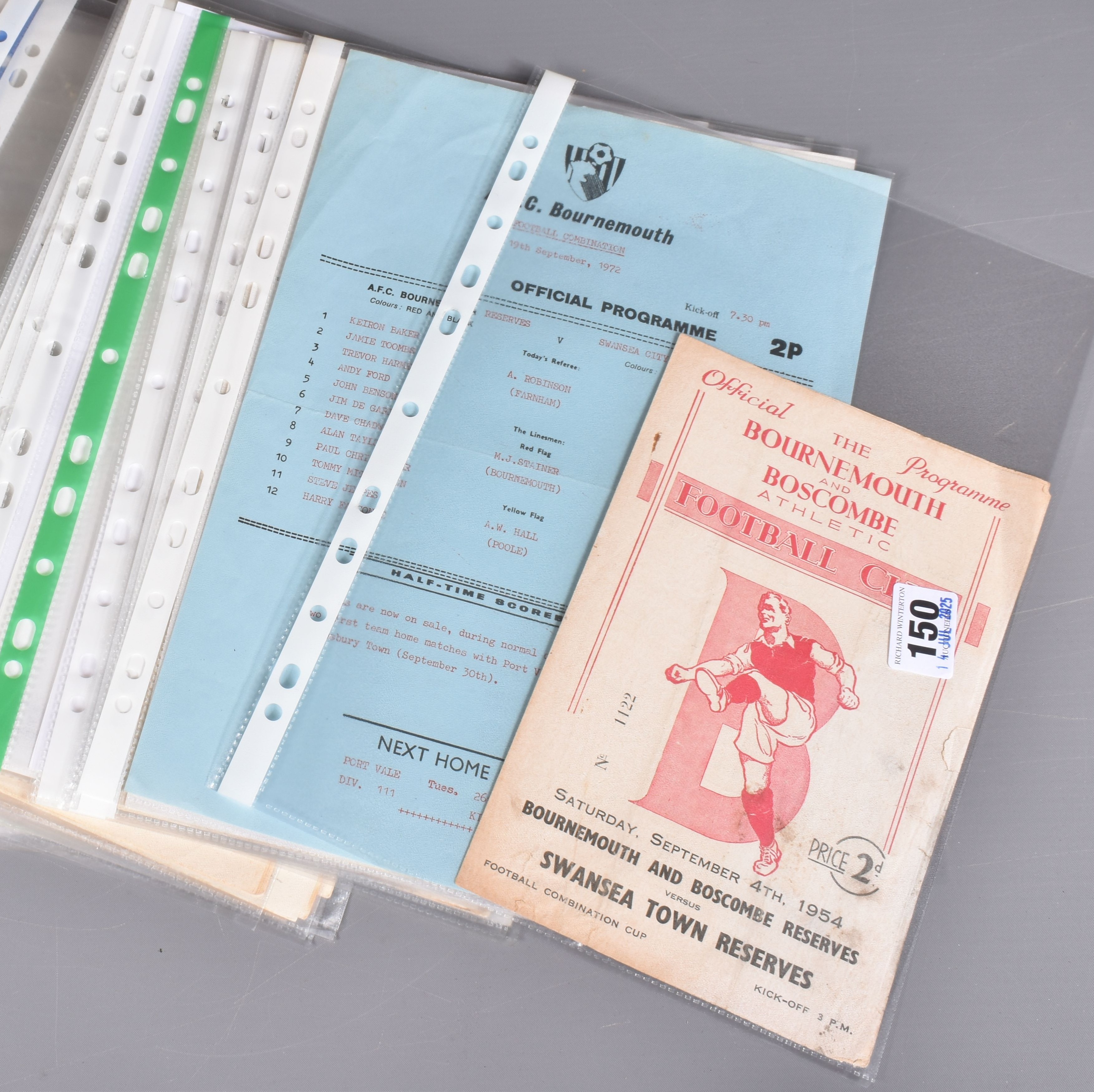 Swansea League Reserves And Schoolboy Football Programmes Sold £240 Web