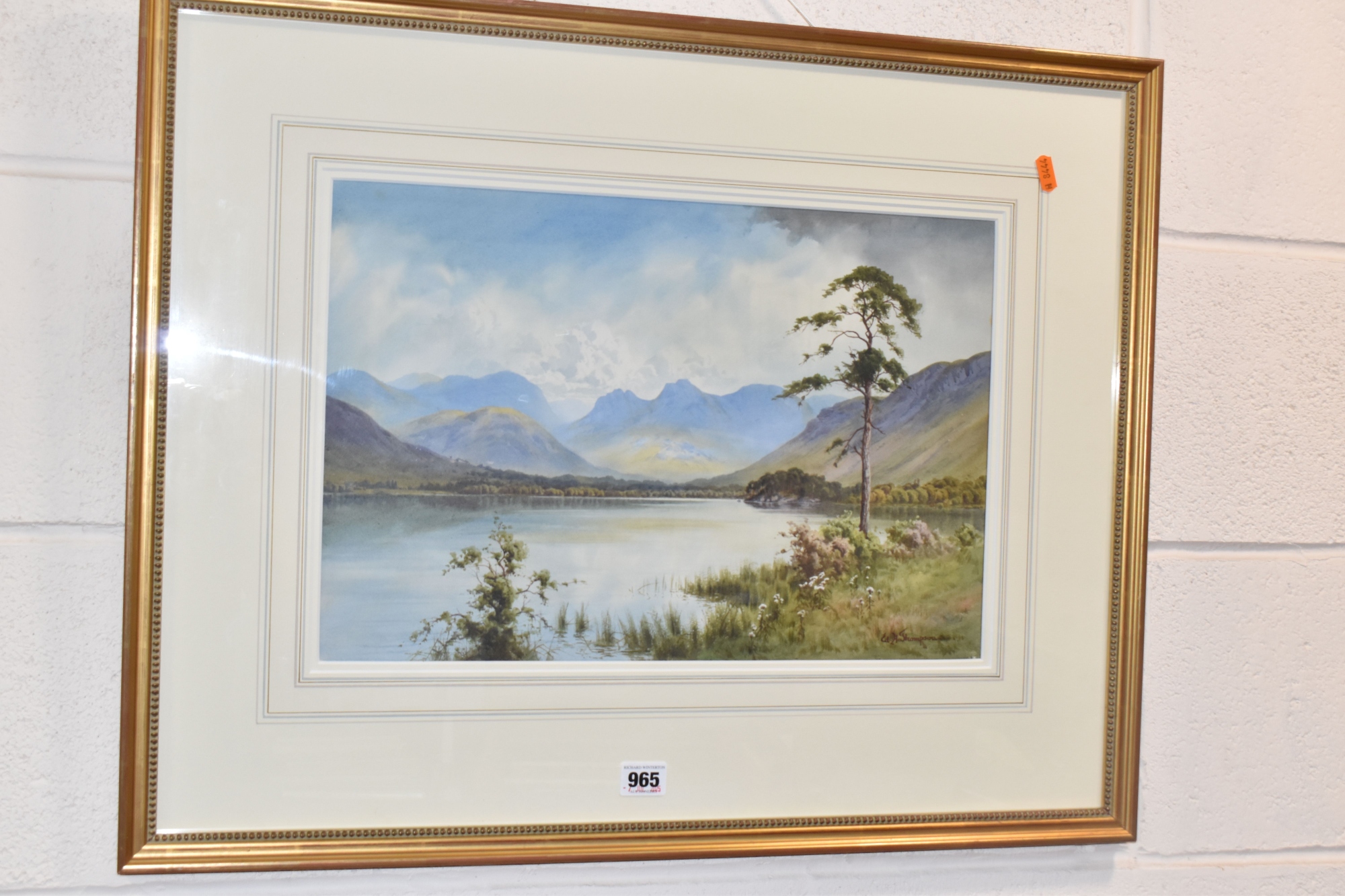 Edward Horace Thompson 'Windermere And The Langdale Pikes' Sold £700