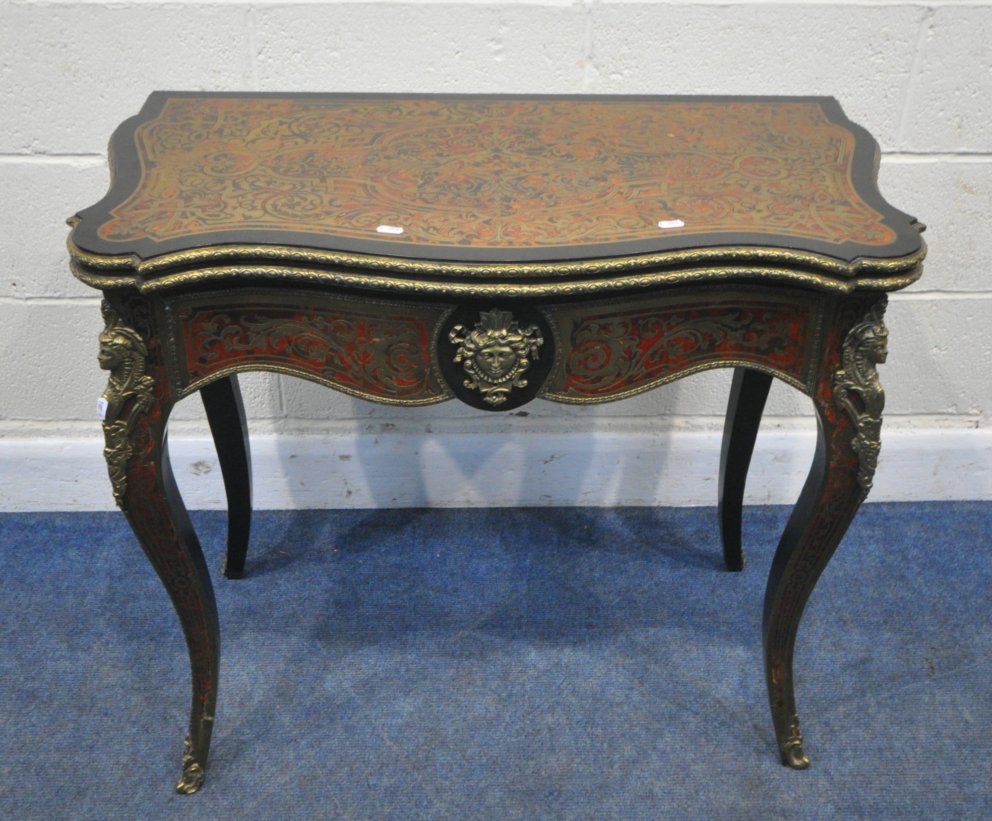 Louis XV Style Card Table With Revolving Fold Over Top Sold £520