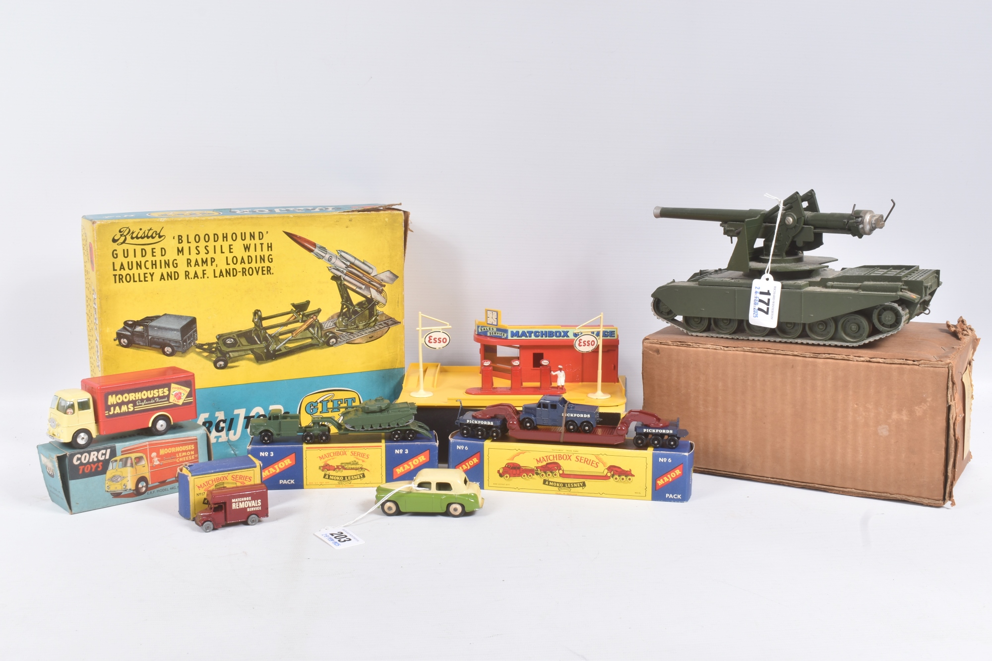 The sale also features vintage Matchbox and Corgi models.