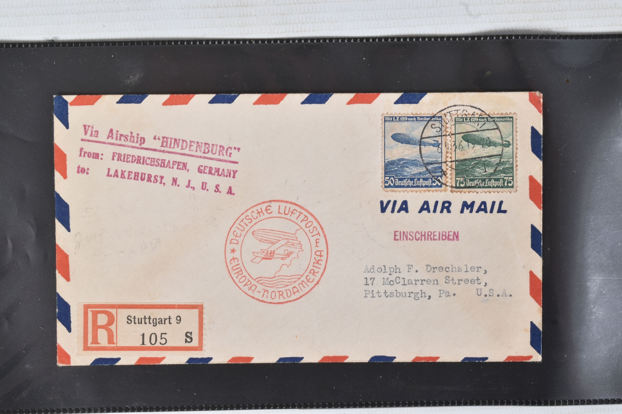 Hindenburg Airmail Part Of Stamps Collection Sold £1,700 Web