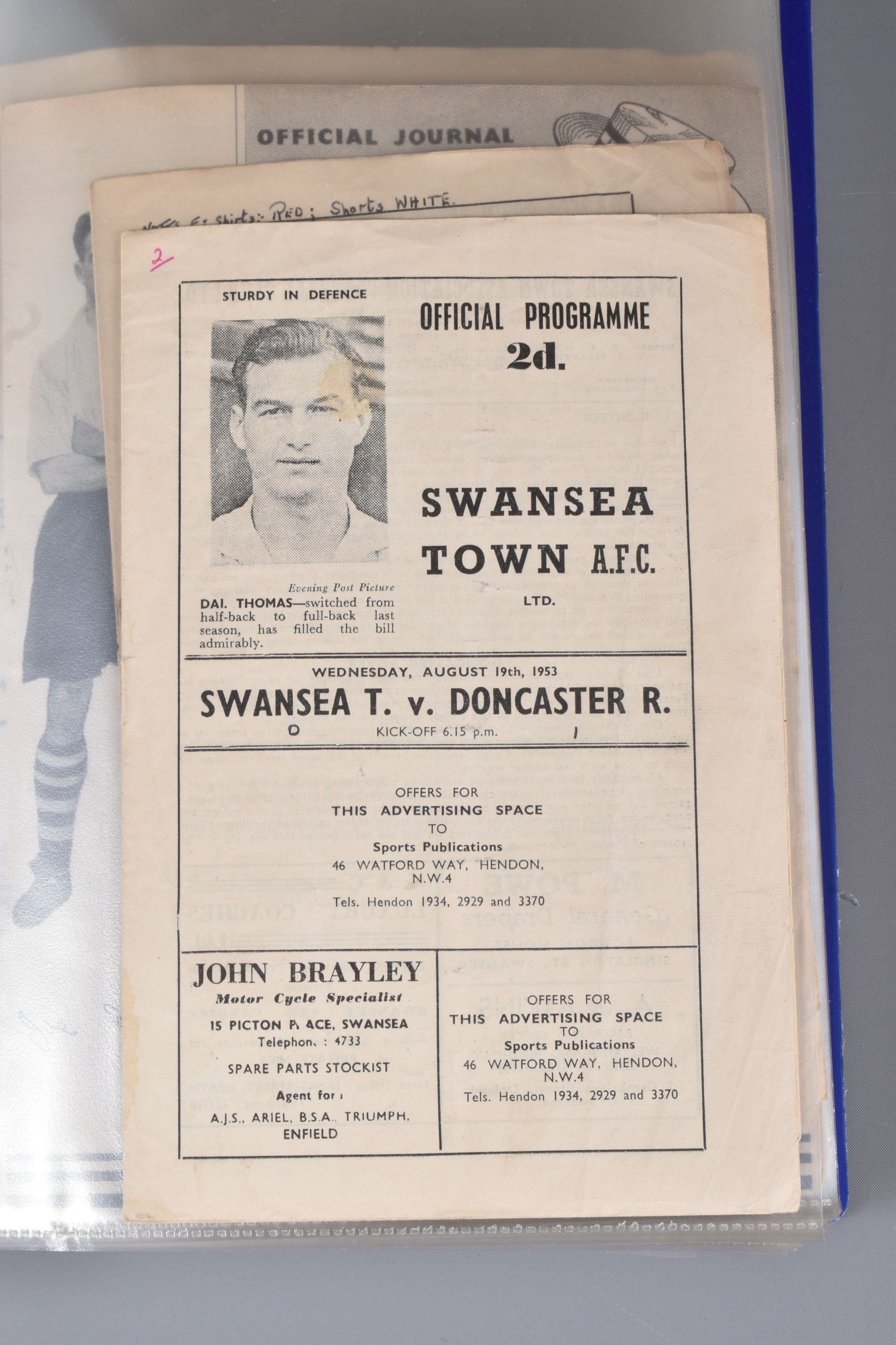 Swansea City Football Programmes 1953 To 1954 Sold £360 Web