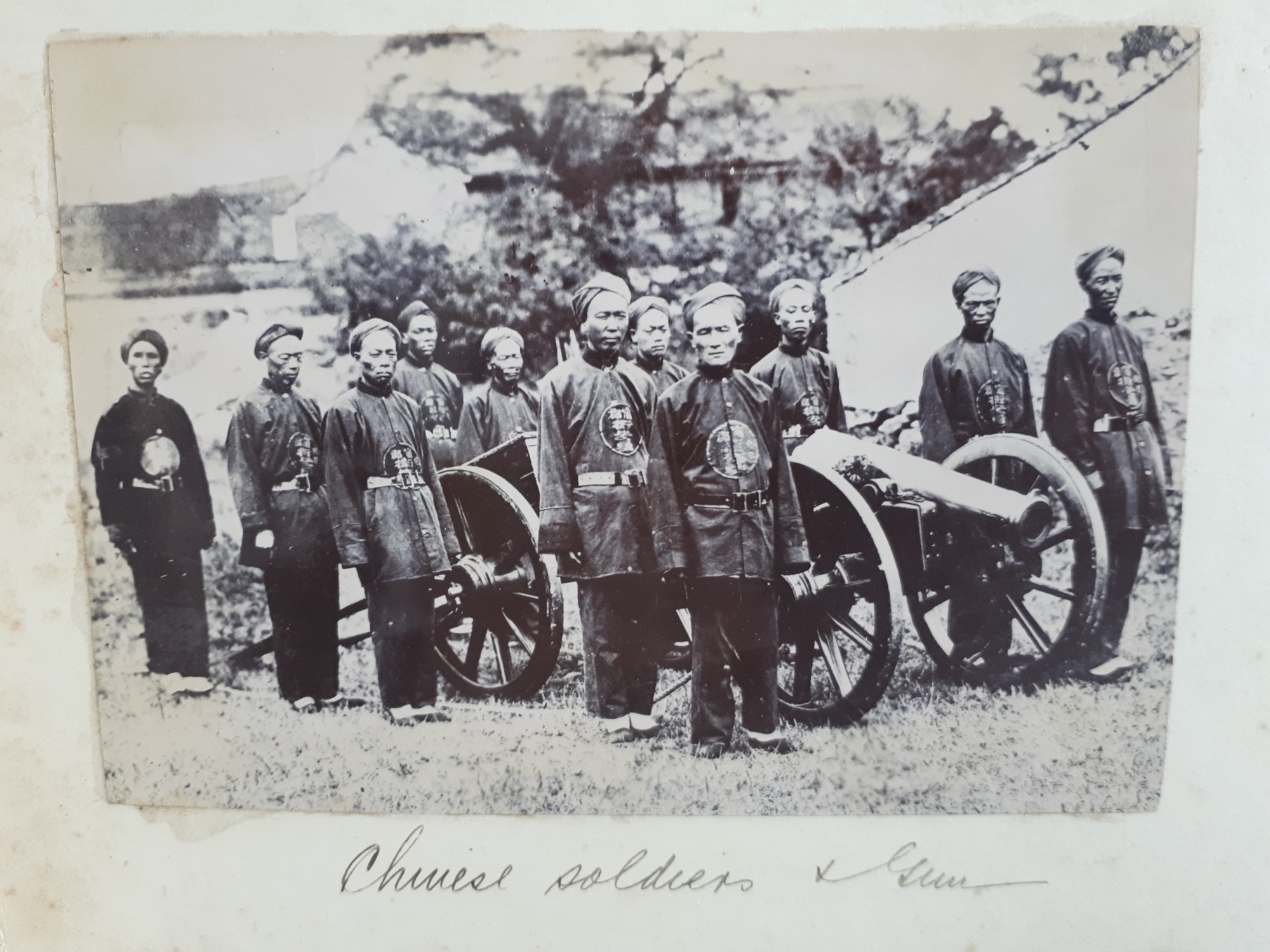 Chinese Soldiers With Field Guns