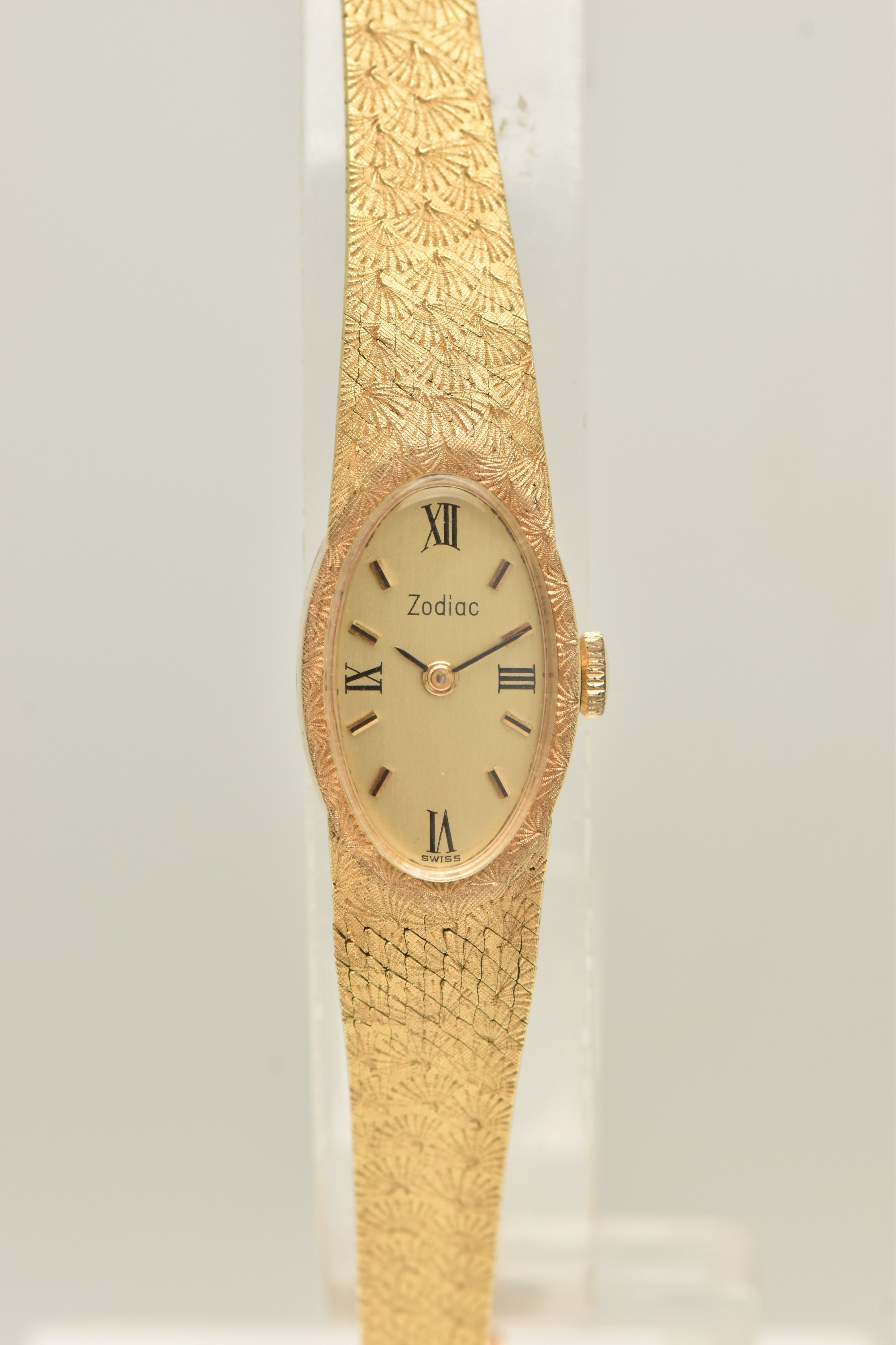 Zodiac Hand Wound Movement Gold Wristwatch Sold £1,250