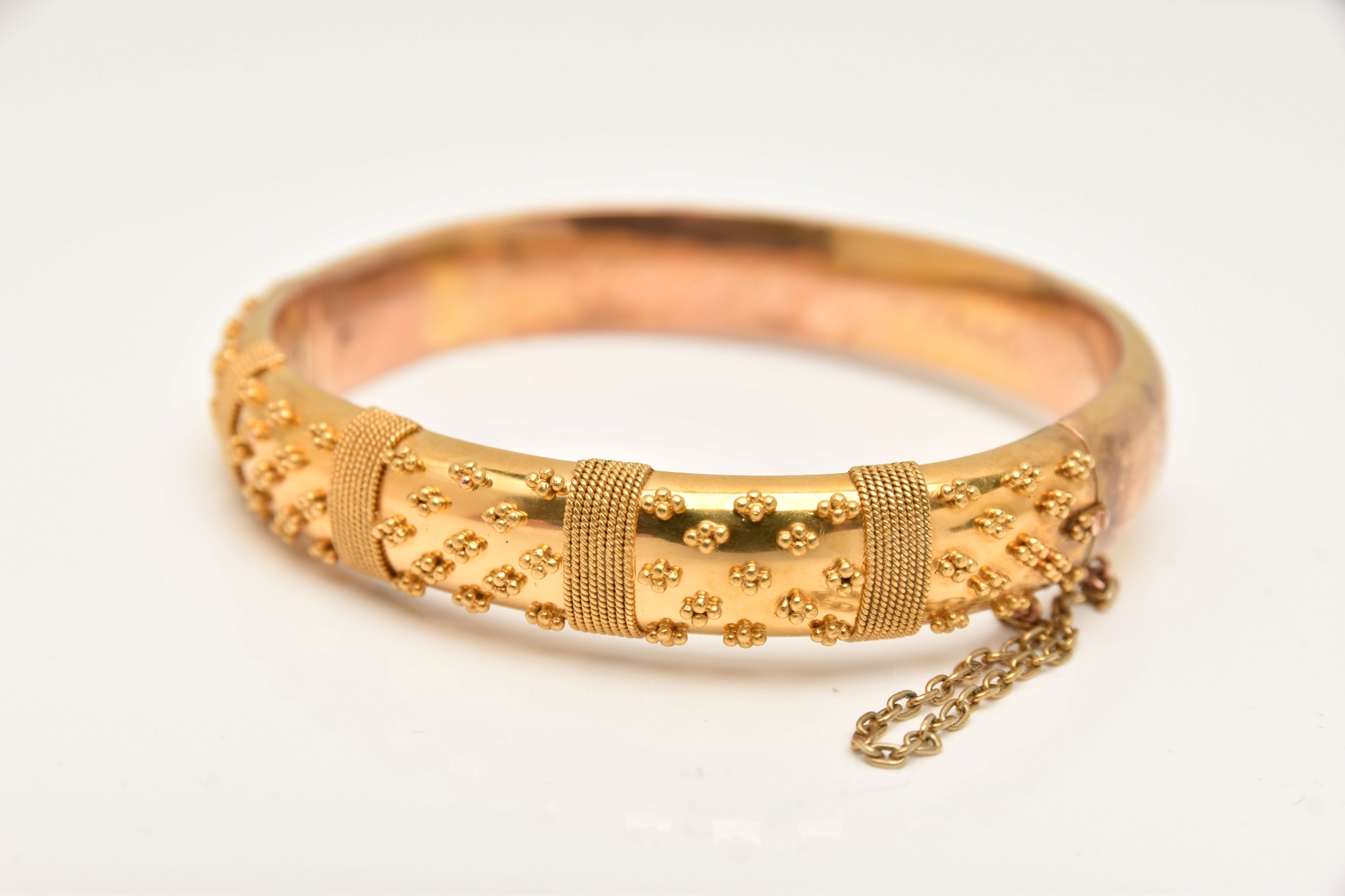 Late Victorian 15Ct Gold Hinged Bangle Sold £660 Web