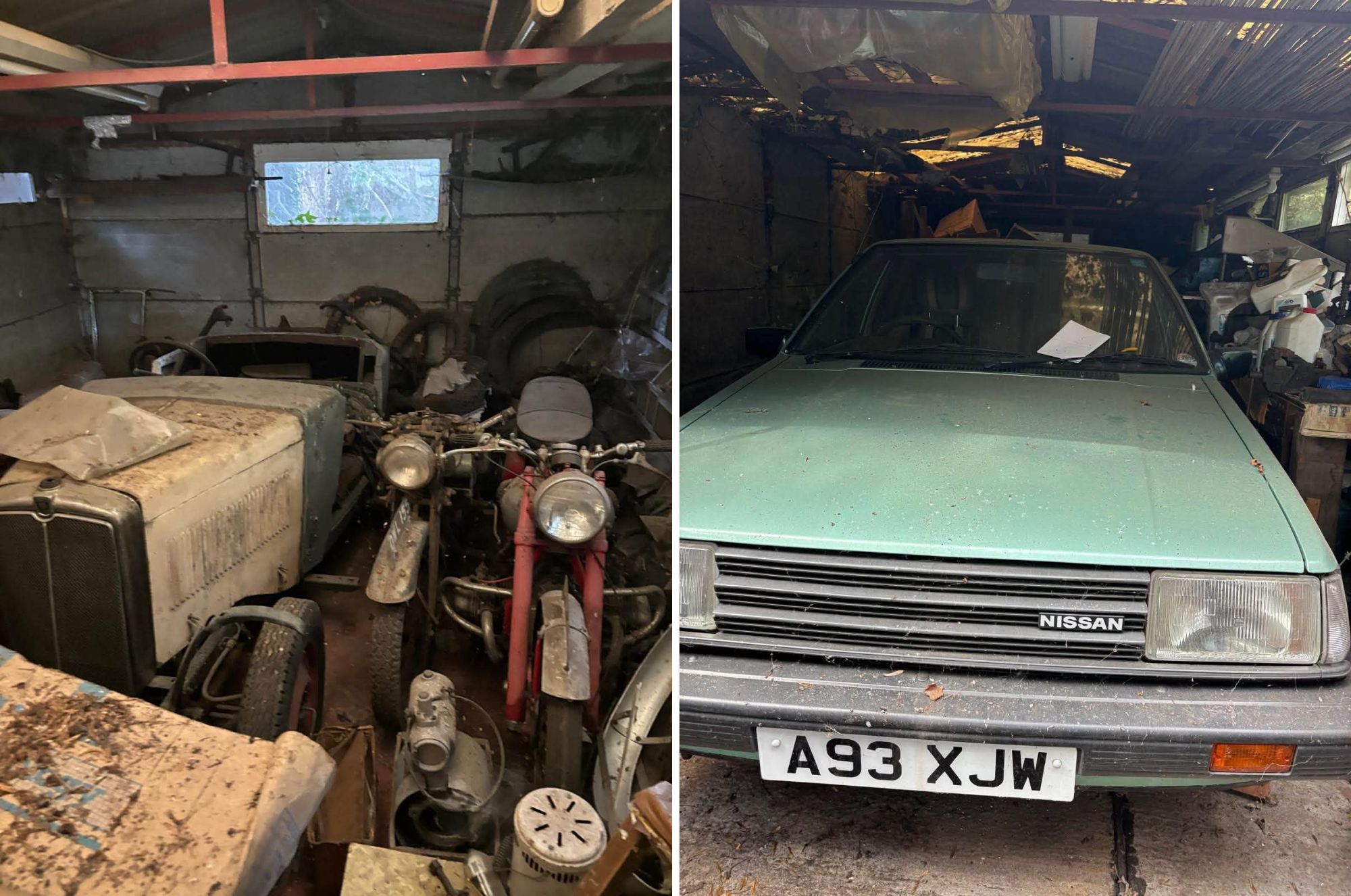 The vehicles were a barn find at a Lichfield house clearance.