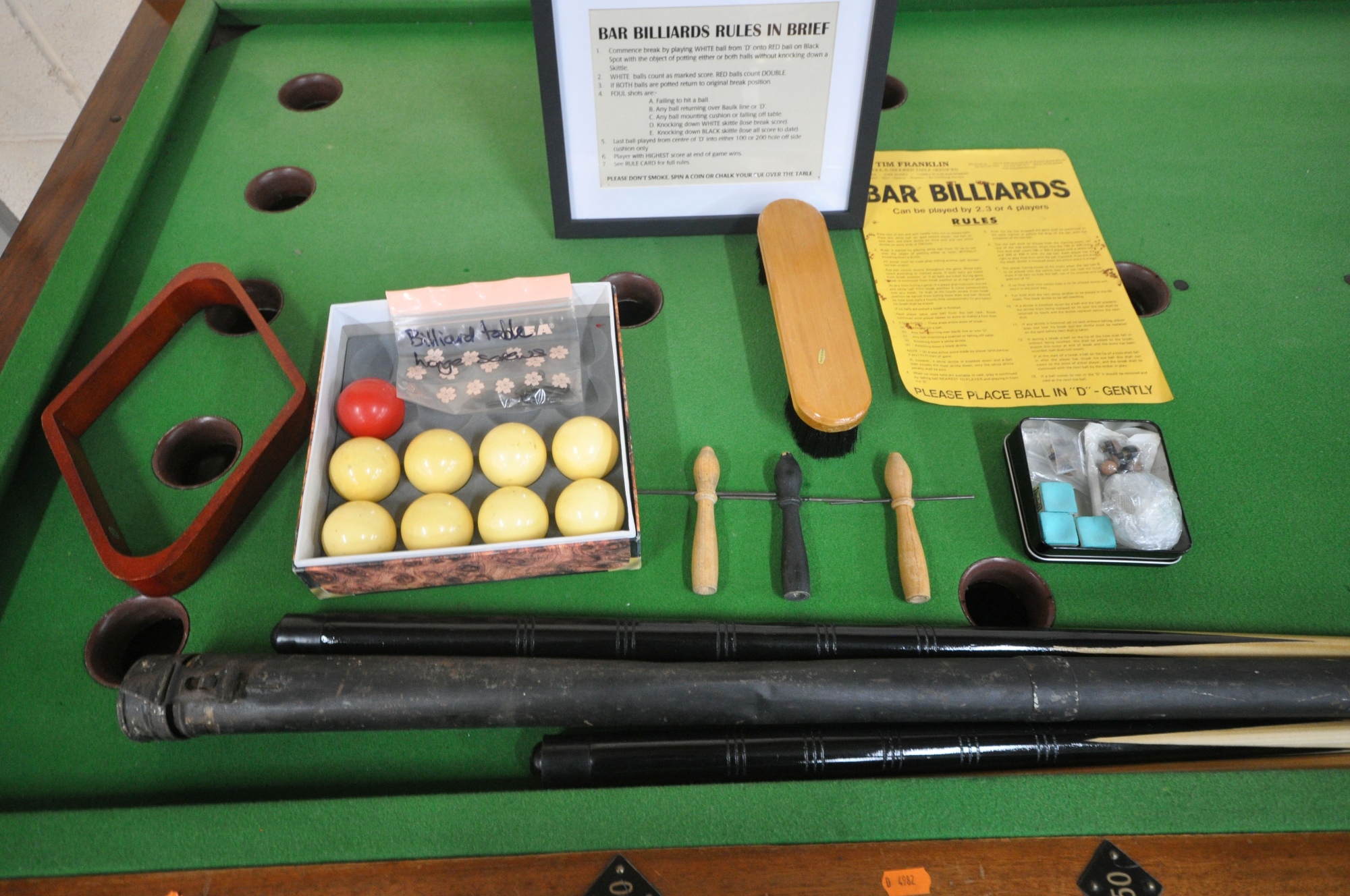 Coin Operated Kent Bar Billiards Table Sold £620