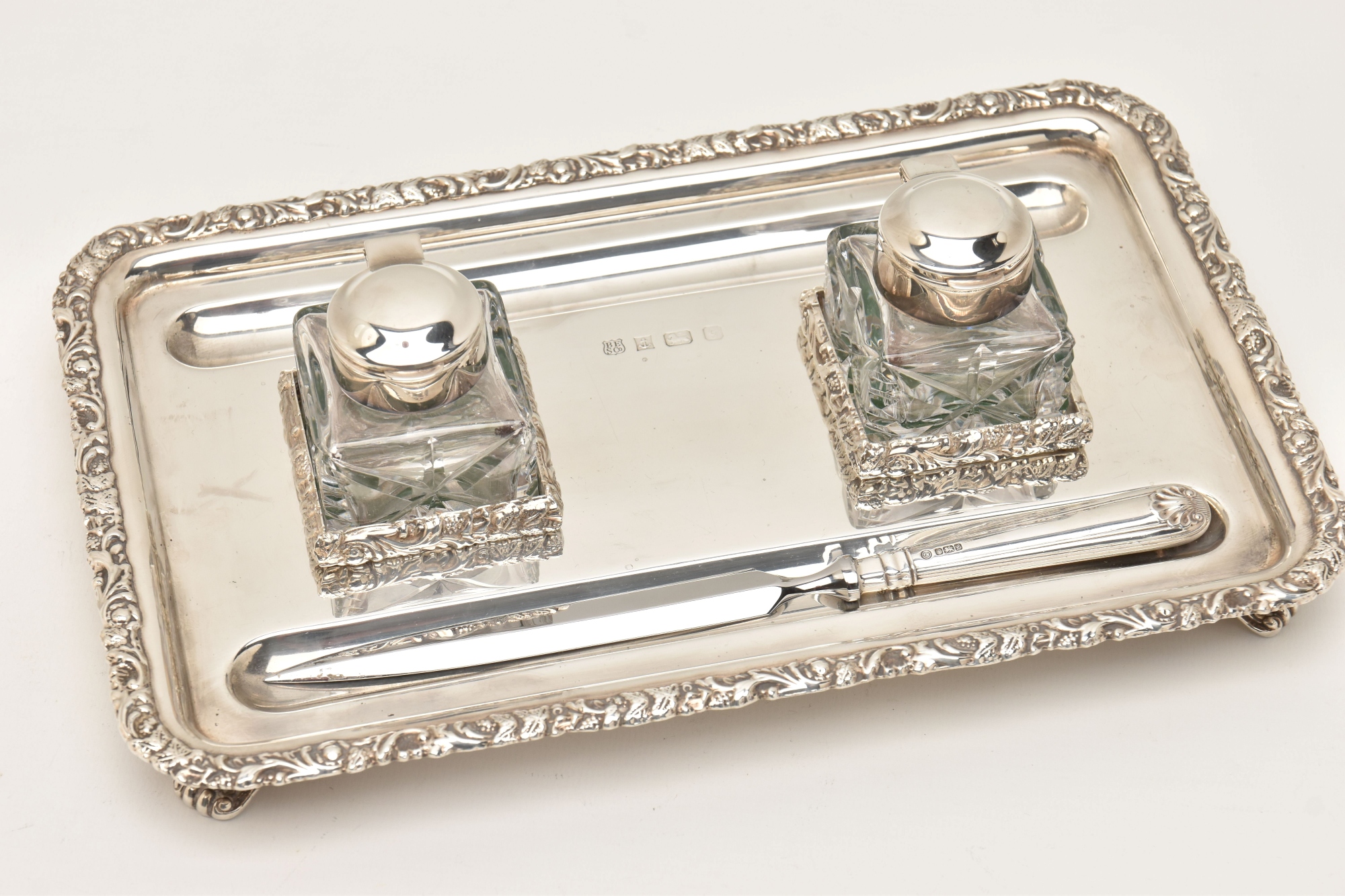 Elizabeth II Silver Deskstand And Letter Opener Sold £380
