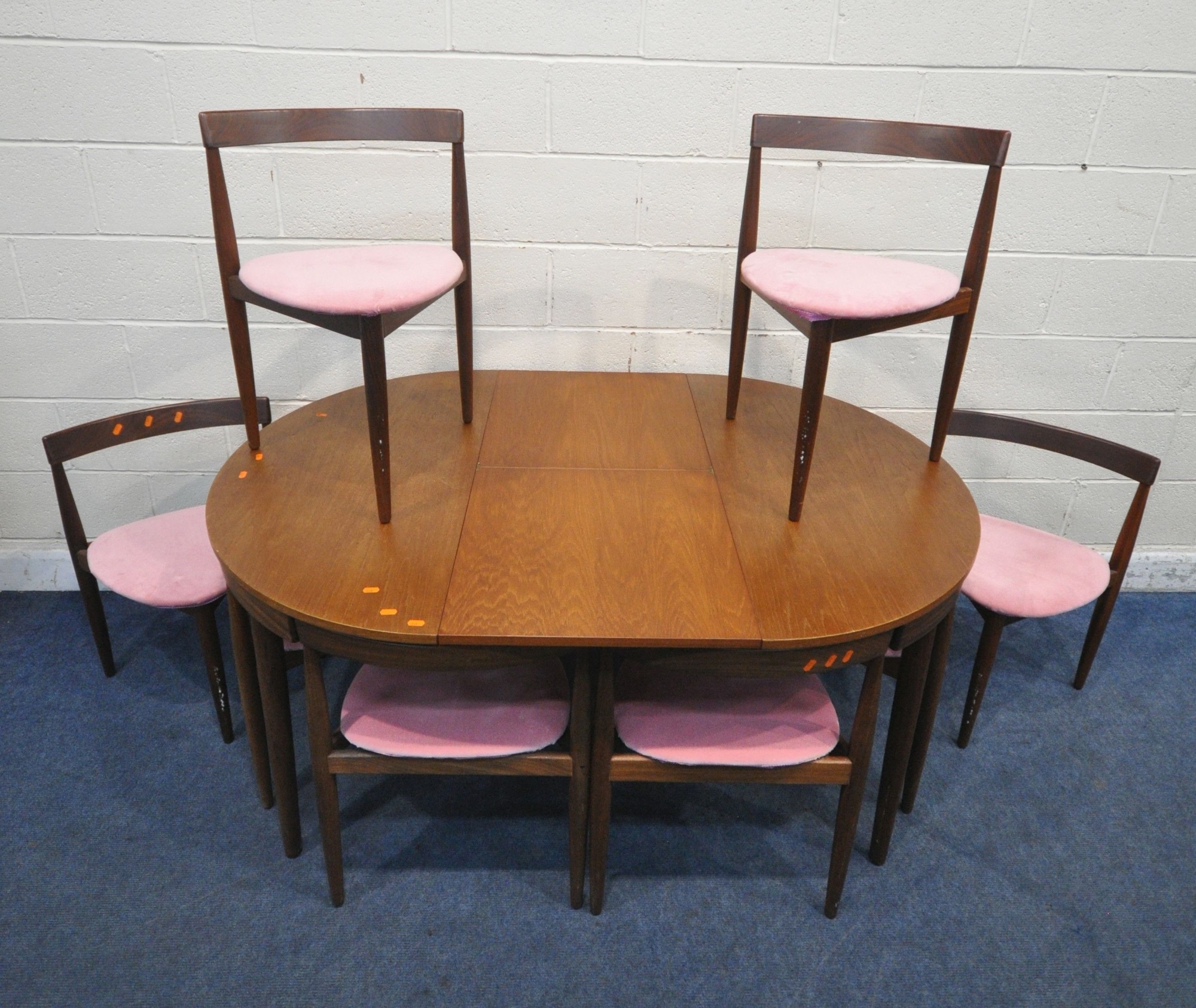 Hans Olsen For Frem Røjle Möbelfabrik Mid Century Teak Roundette Dining Table Sold £1,300