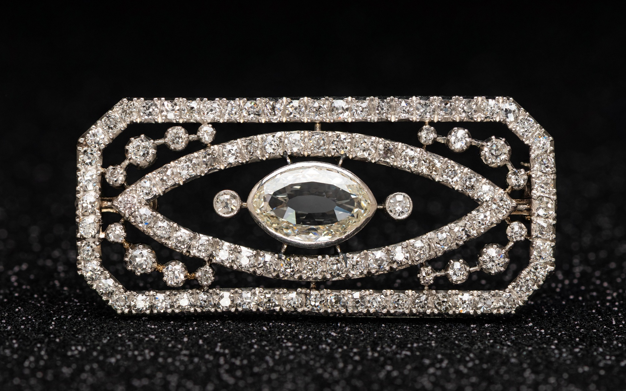 Art Deco Diamond Set Brooch Sold £2,300