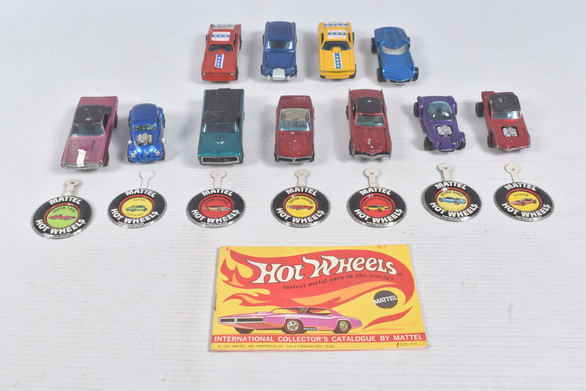 Mattel Hot Wheels Original 16 Redliners Sold £480