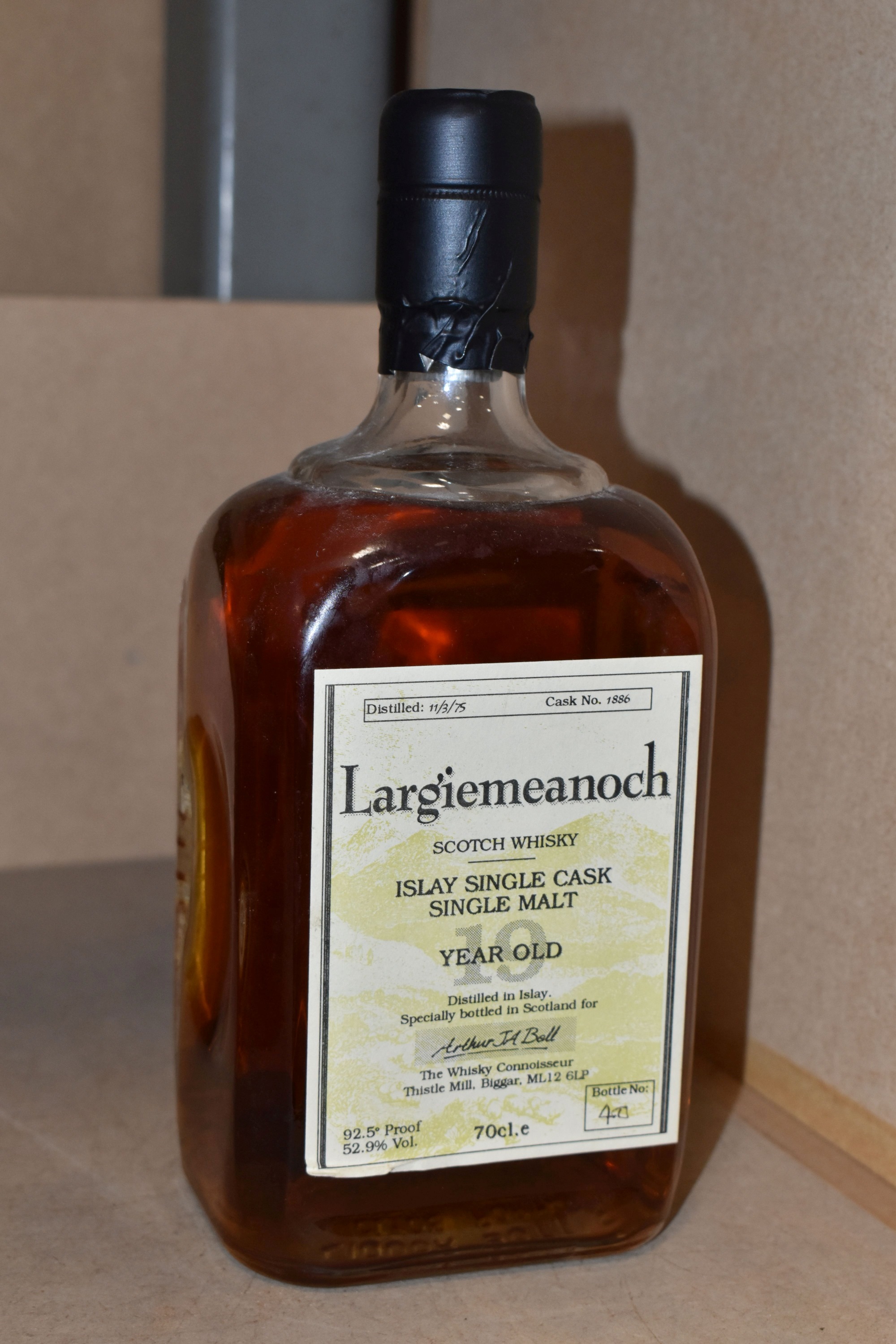 836 Largiemeanoch Islay Single Cask 19 Year Old Malt Whisky