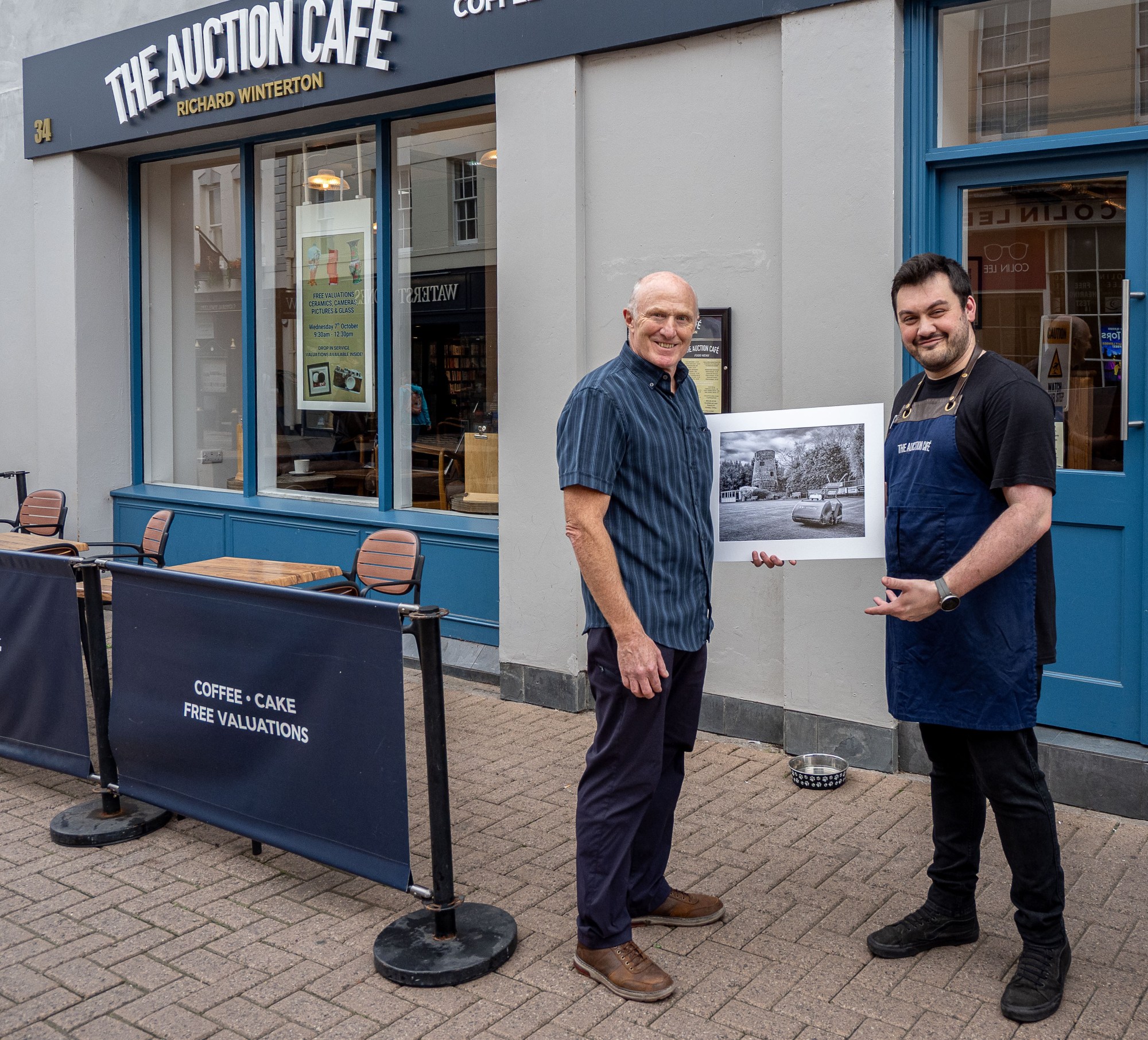 Lichfield Camera Club cafe refresh 2026 Joe Anderson Ben Palmer outside.jpg