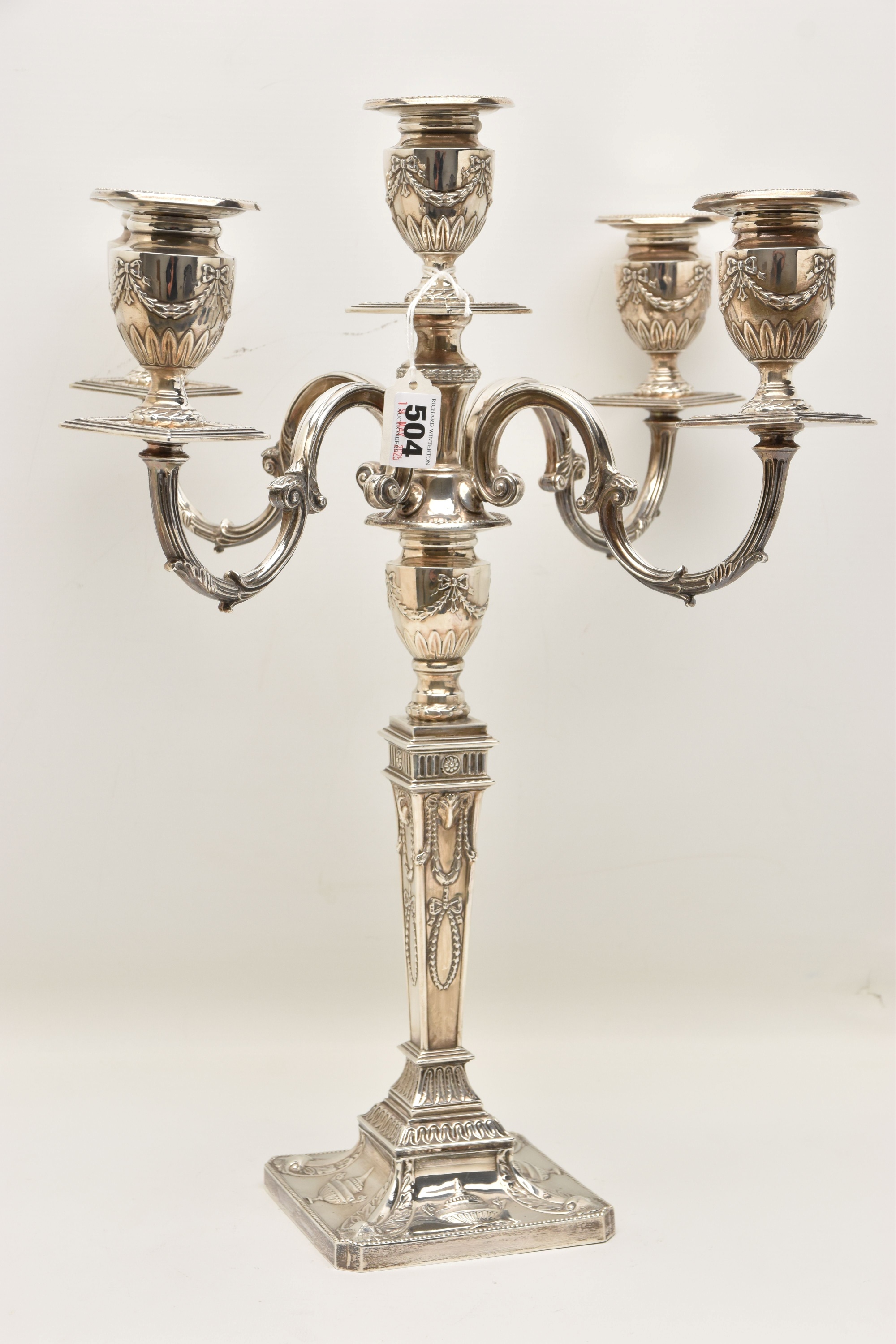 Elizabeth II Silver Five Light Candelabrum Sold £1,150