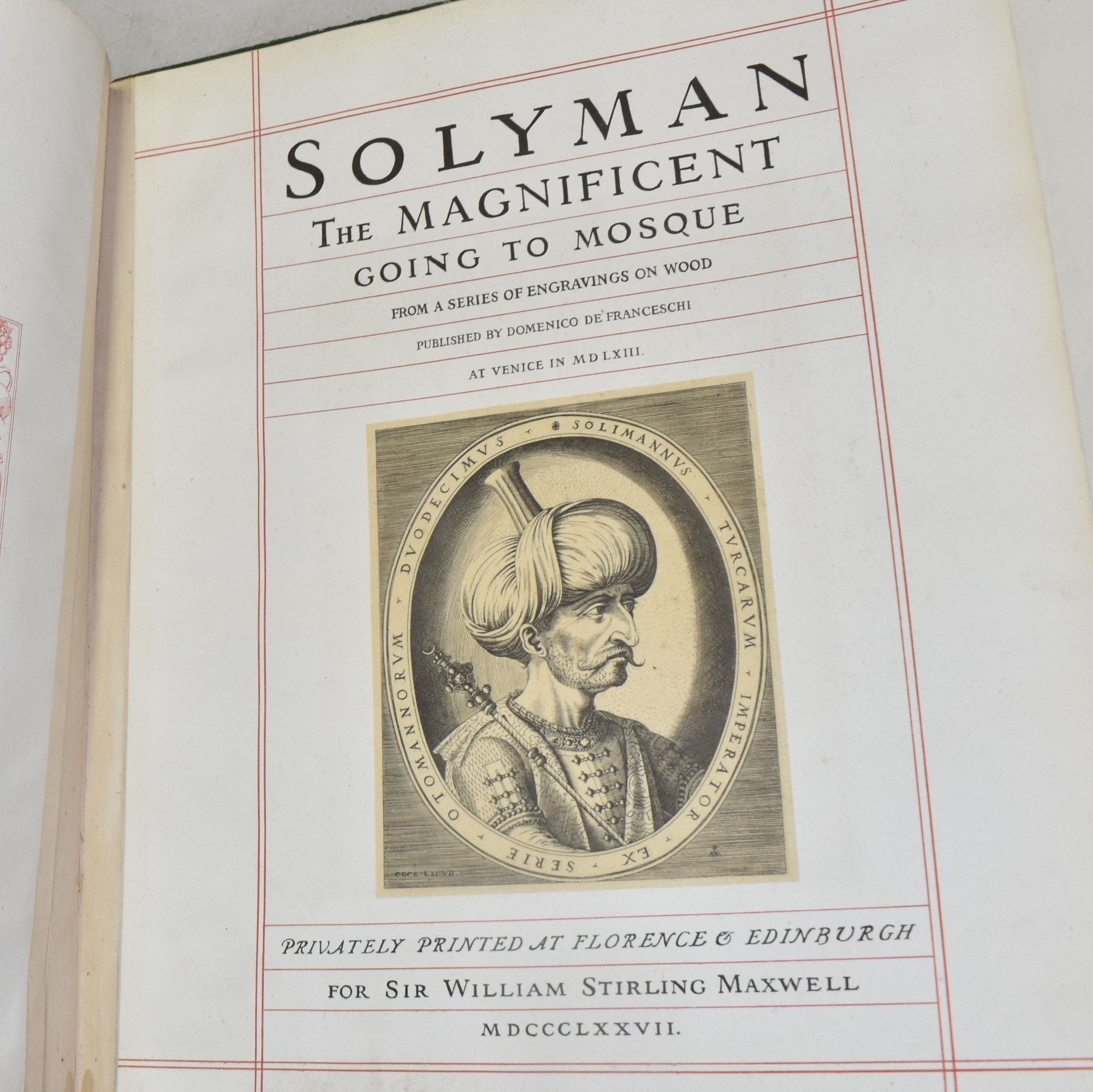 Solyman The Magnificent Going To Mosque Private Printing Sold £600