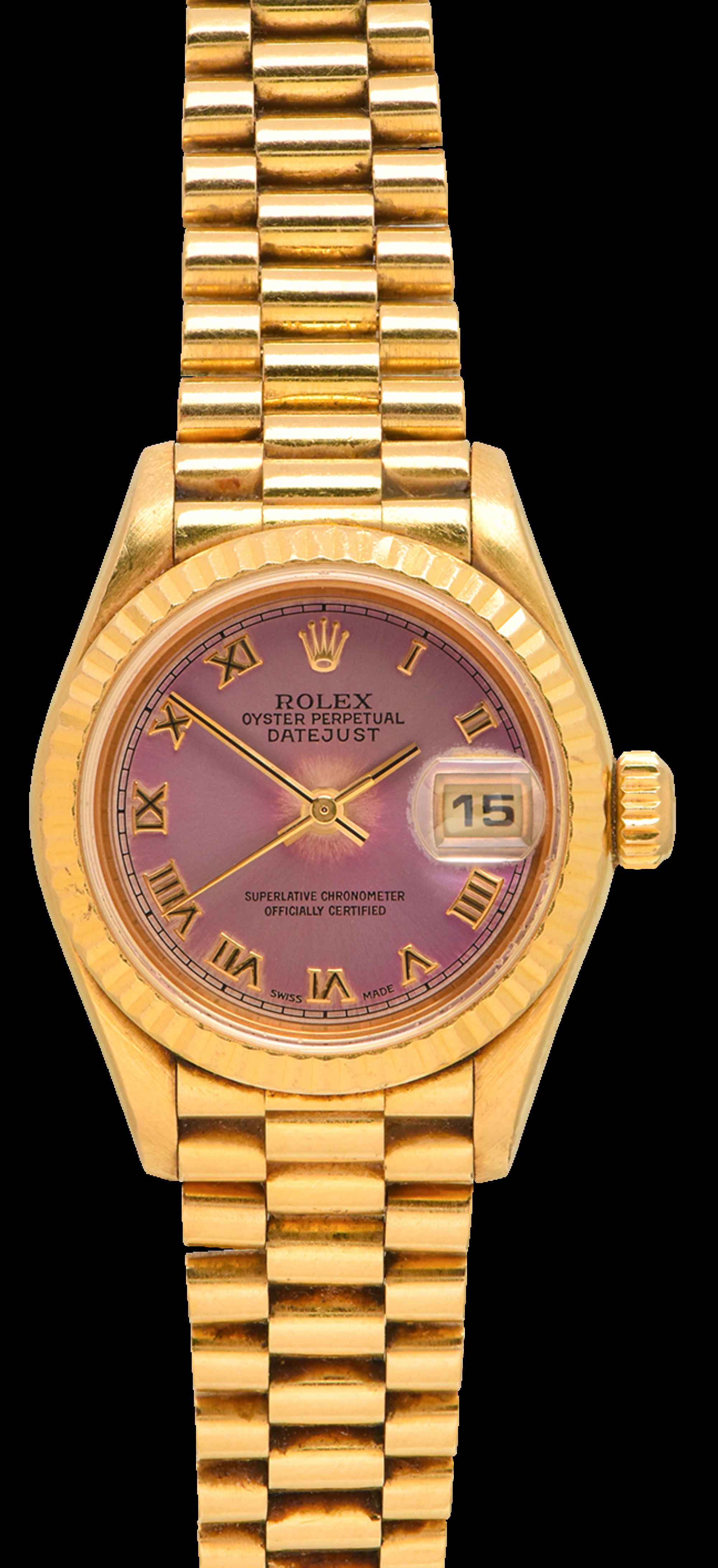 The 18ct gold Rolex Lady Datejust.