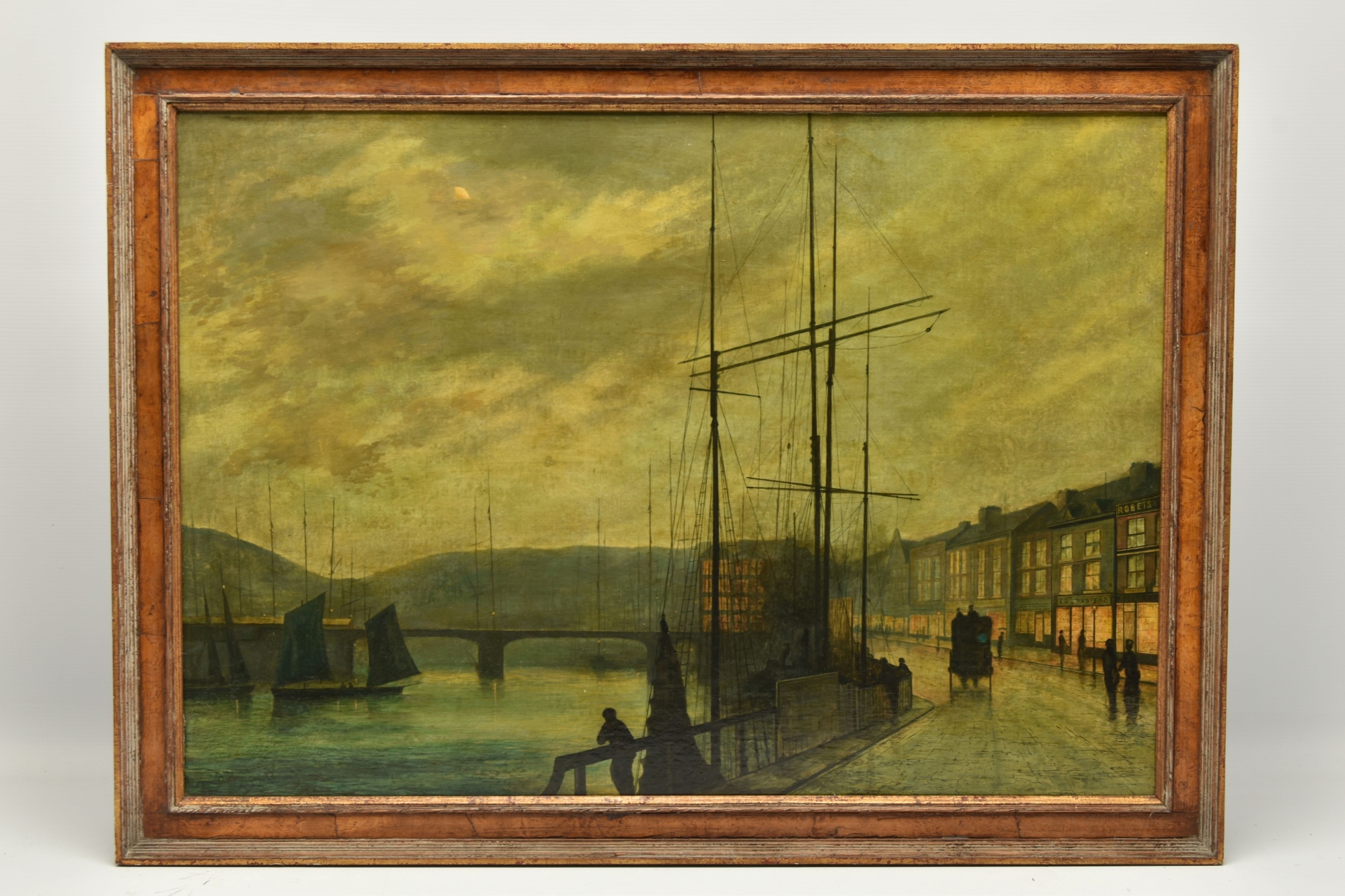 Whitby Harbour At Night, After John Atkinson Grimshaw Sold £1,150