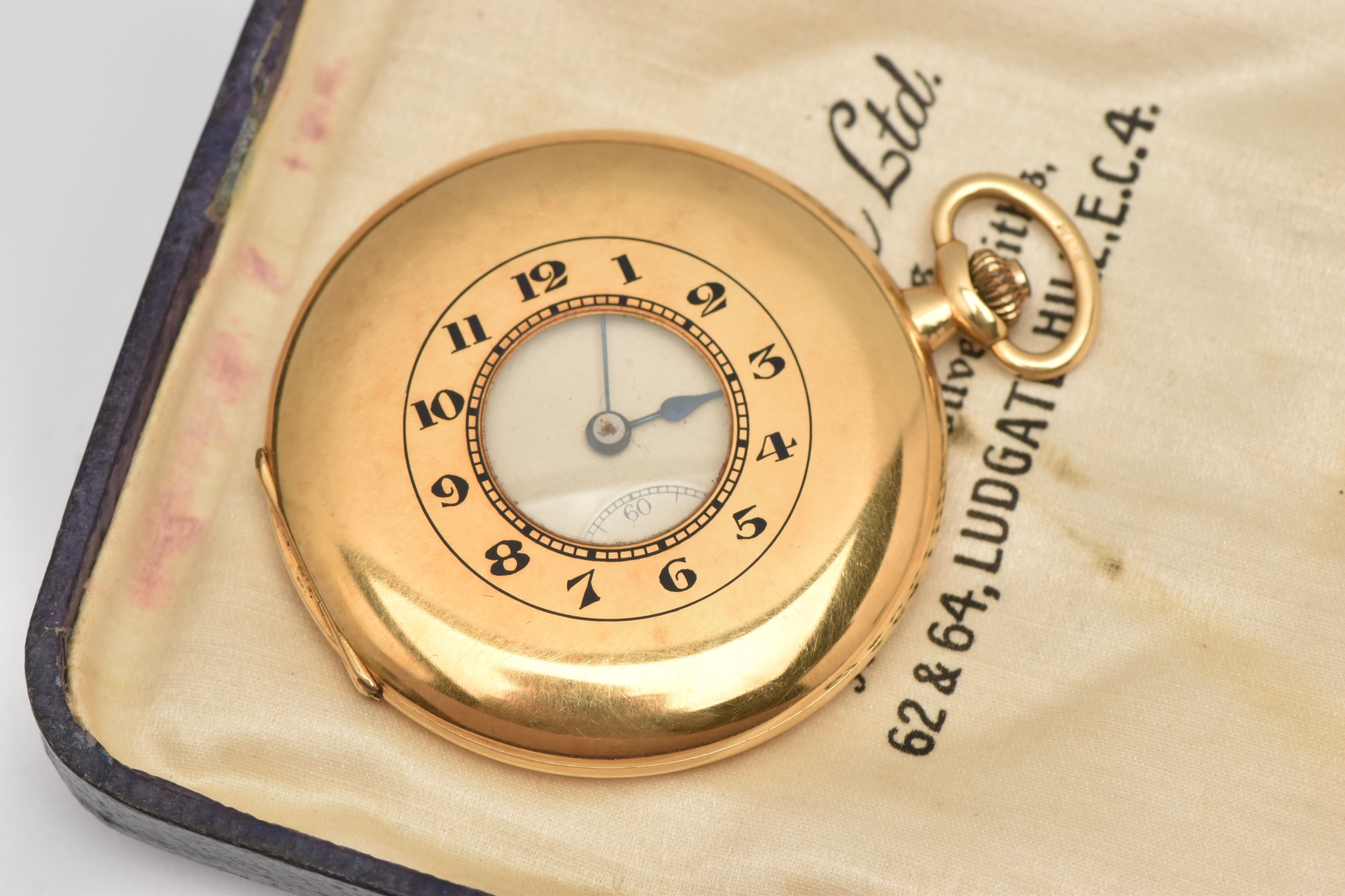 Early C20th 18Ct Gold Half Hunter Pocket Watch Sold £1,050