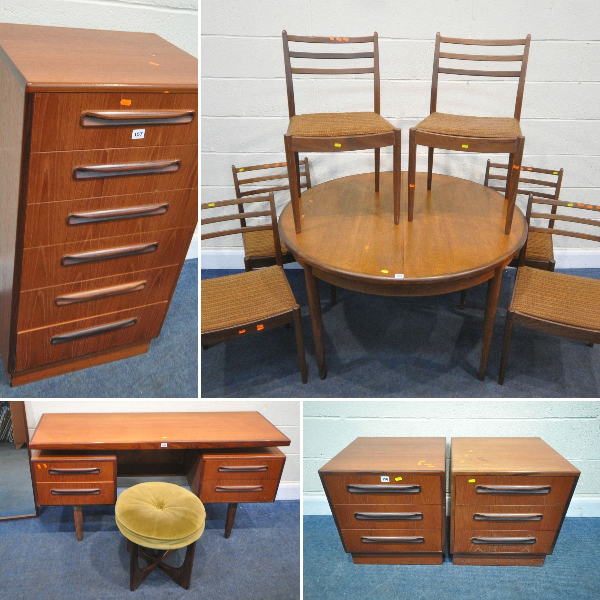 G Plan Mid Century Teak Furniture Sold Total £1,080