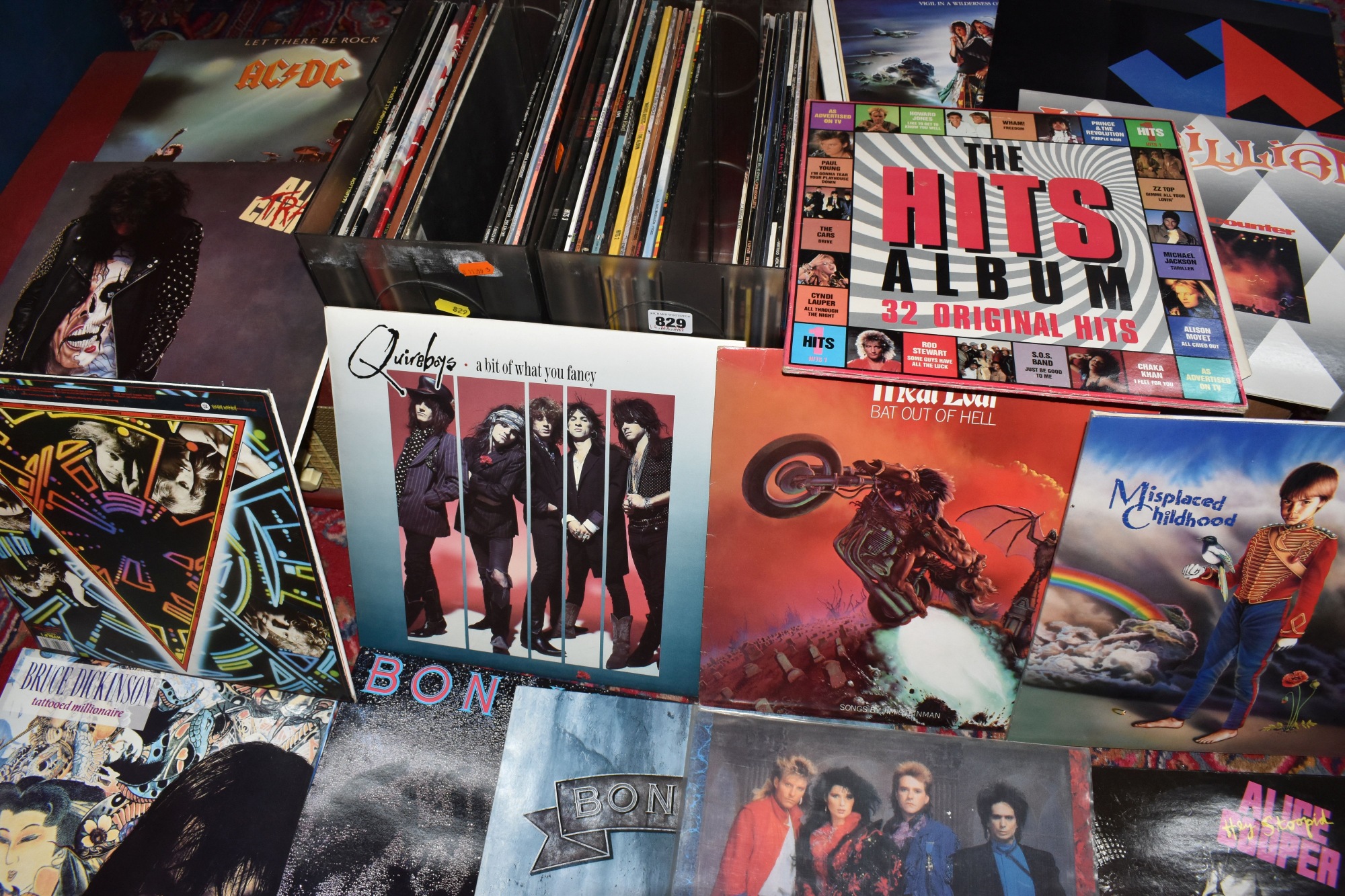 Two Boxes Of Rock Vinyl LP And 12Ins Records Sold £420