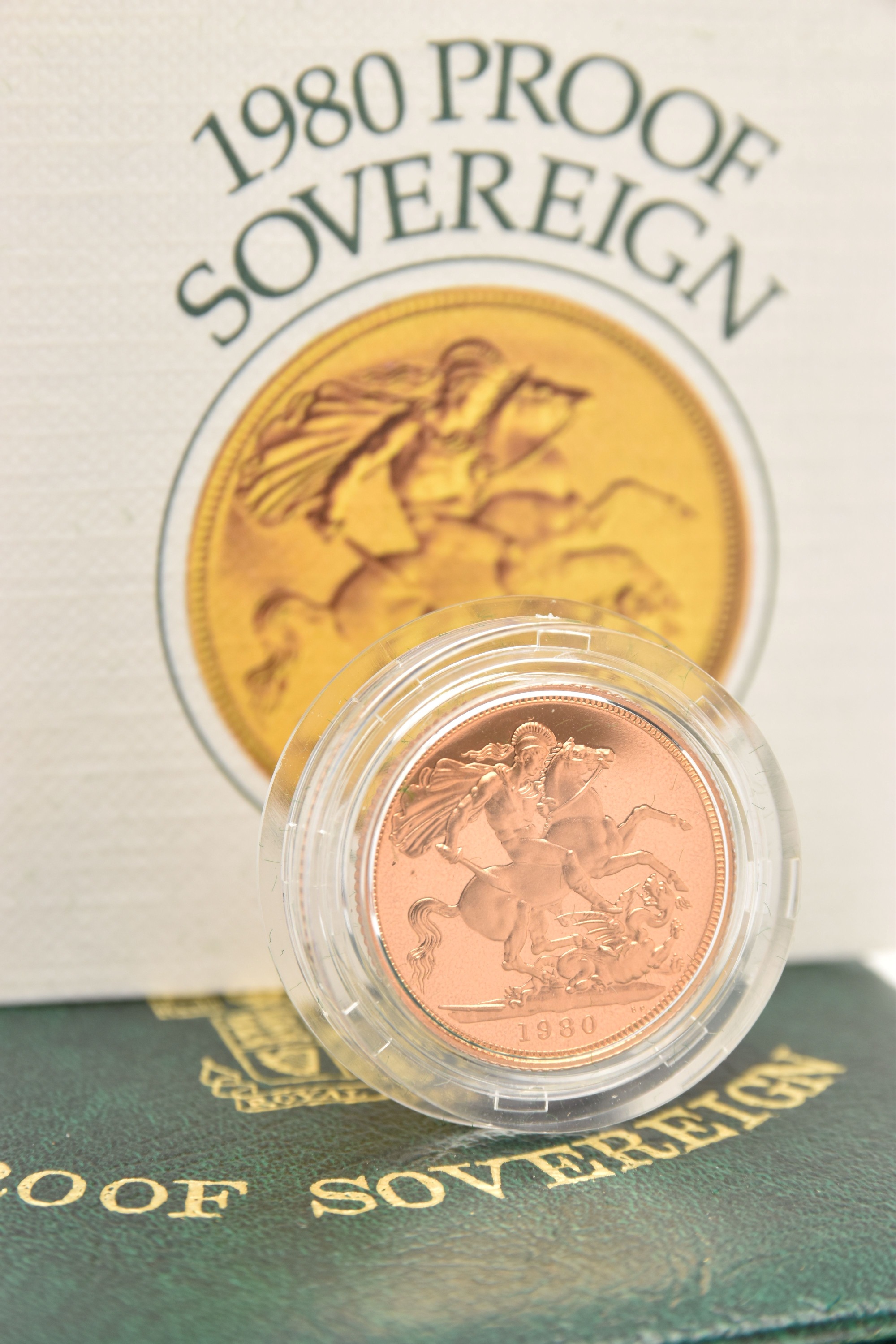 Cased 1980 Gold Proof Sovereign Coin With Certificate Sold £620